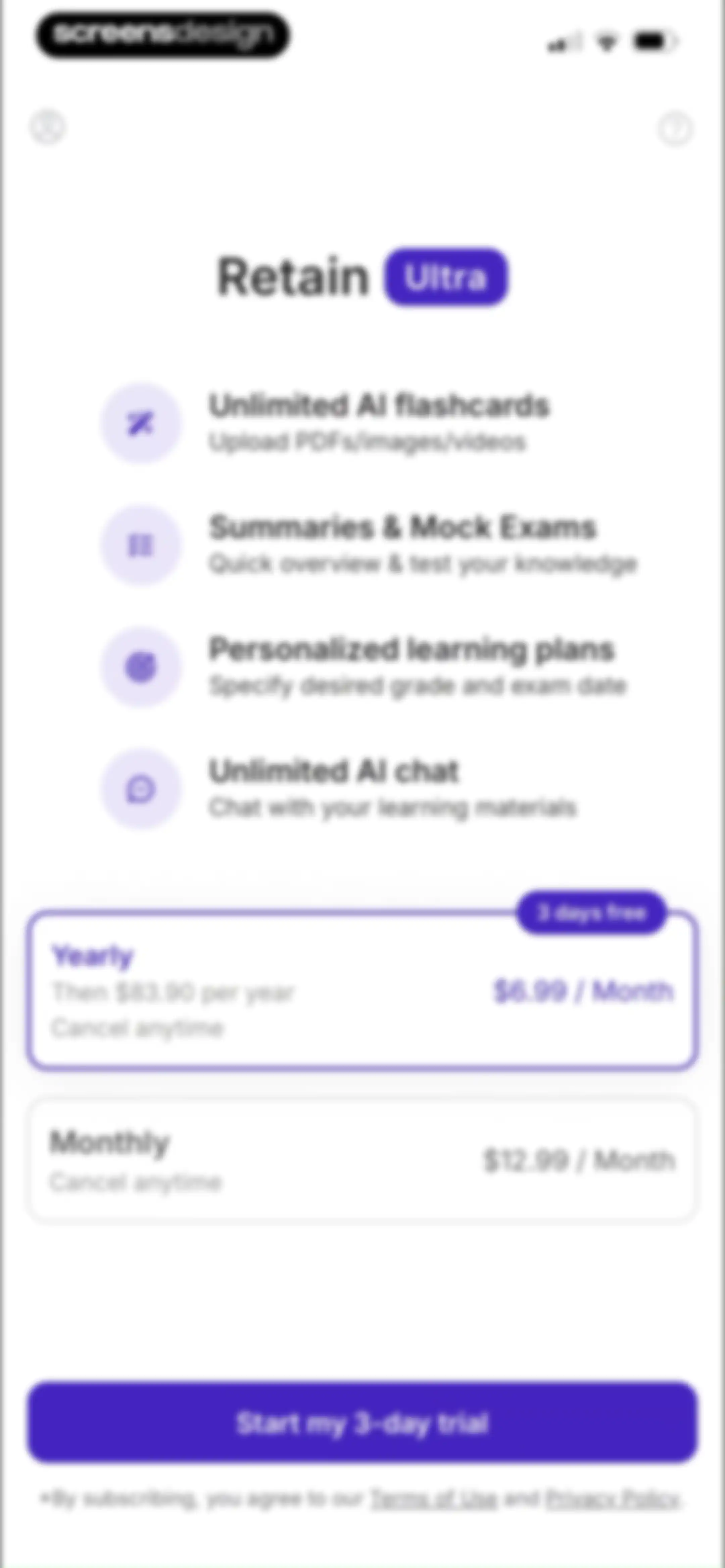 Retain Cards: AI Flashcards screen 30