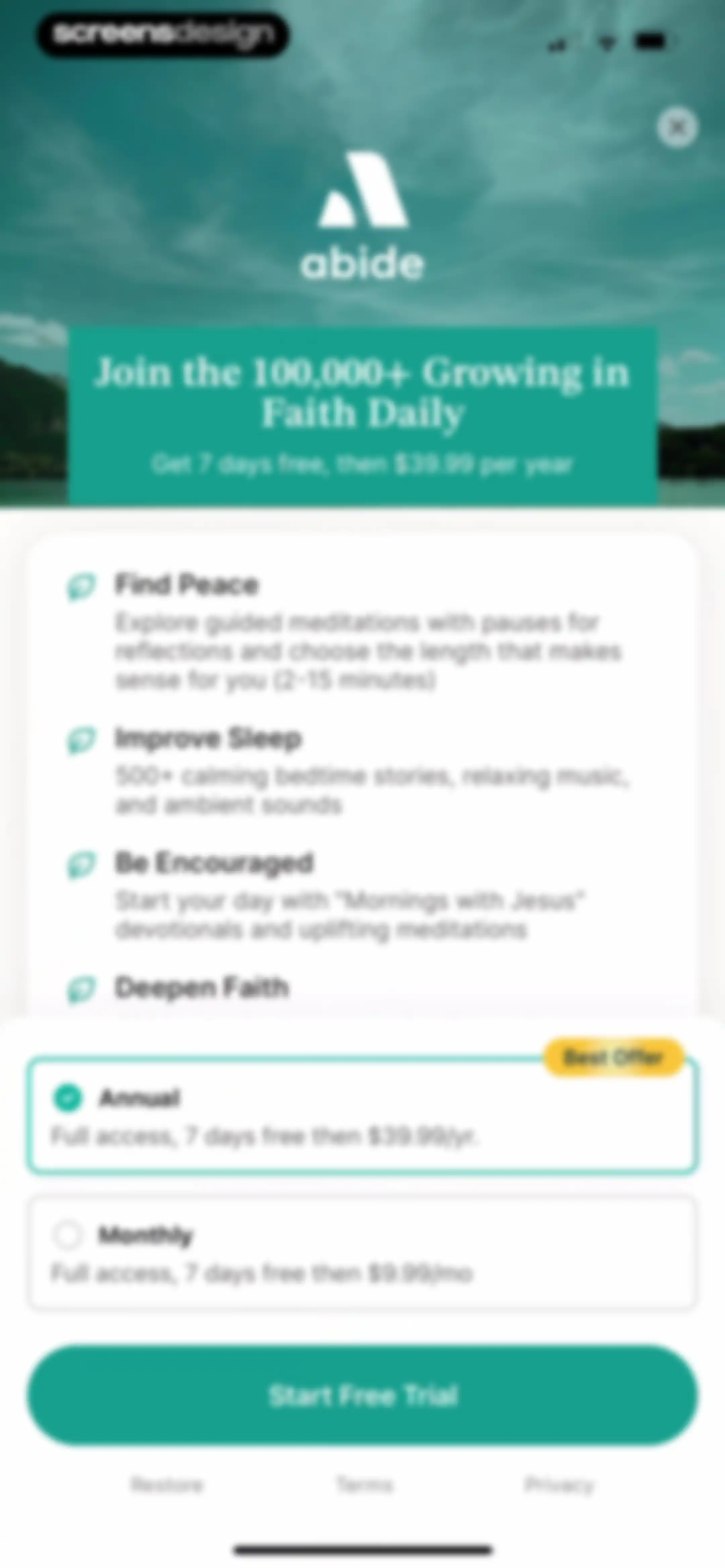 Abide: Bible Prayer Meditation screen 10