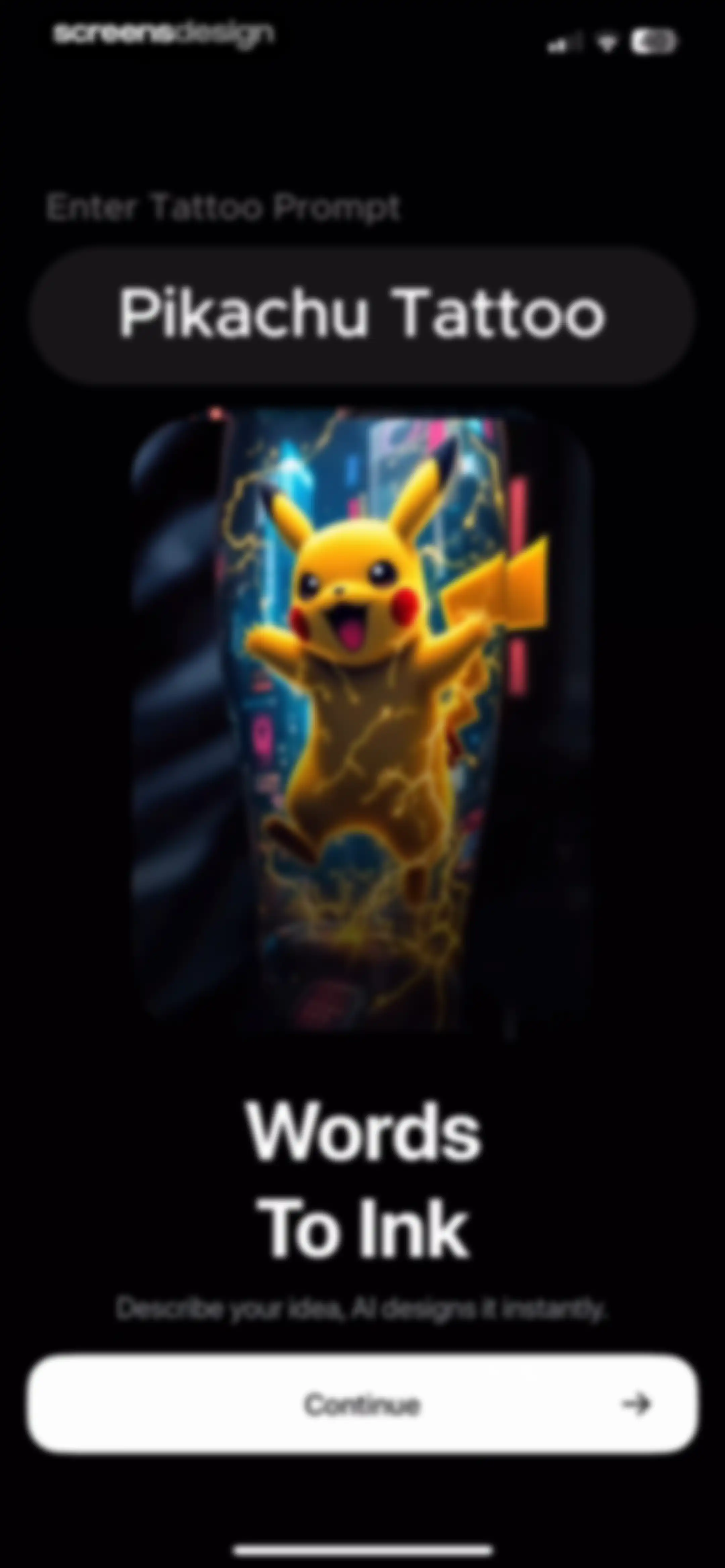 Tattoo AI Design Generator screen 3