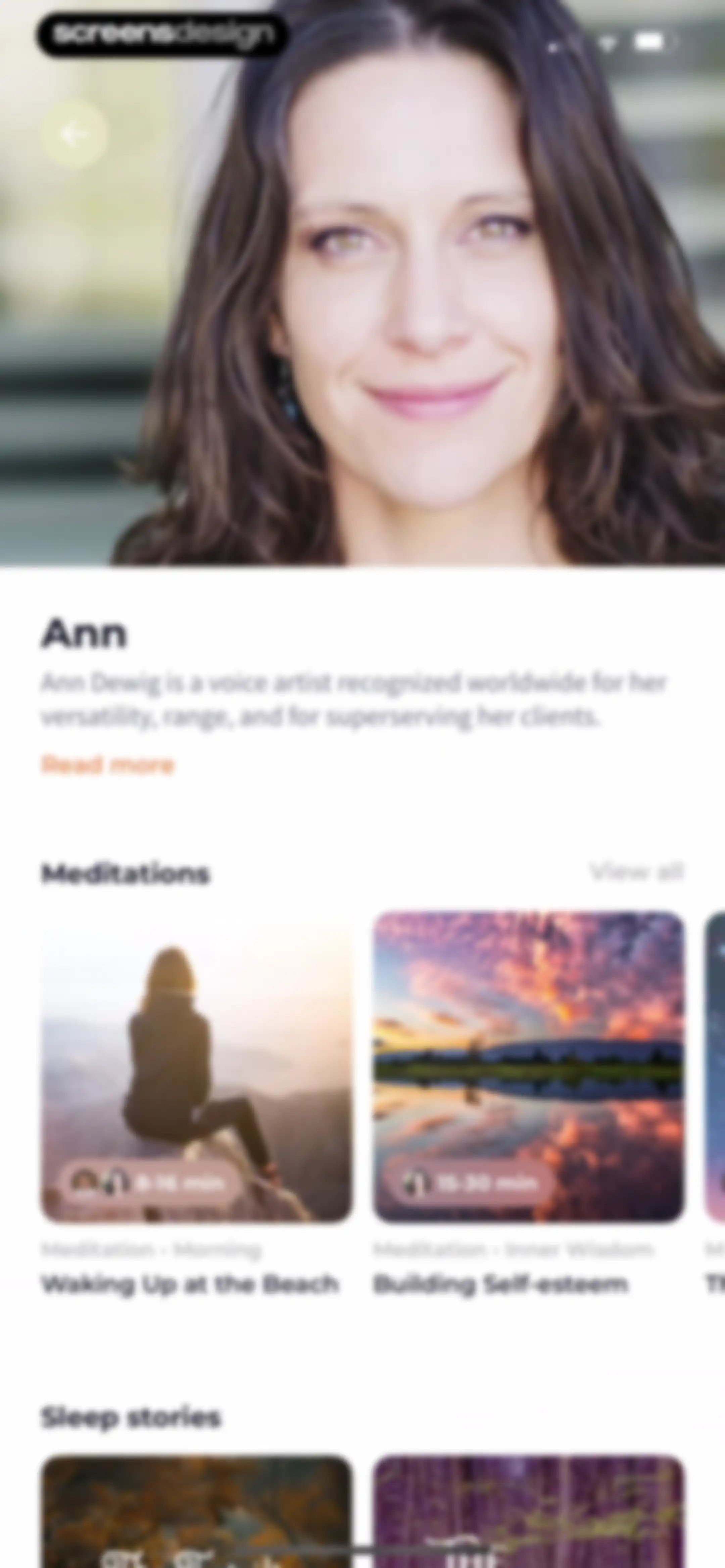 Meditation Moments - Guided screen 80