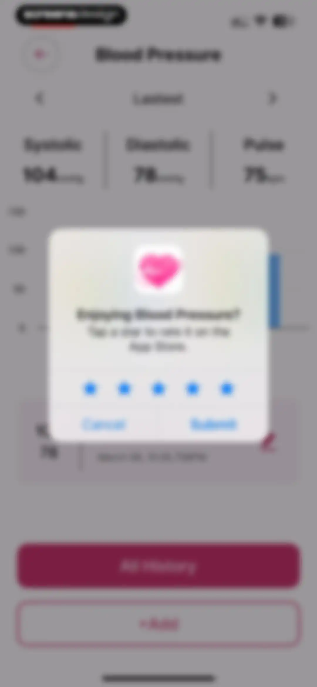 Blood Pressure-Monitor Tracker screen 43