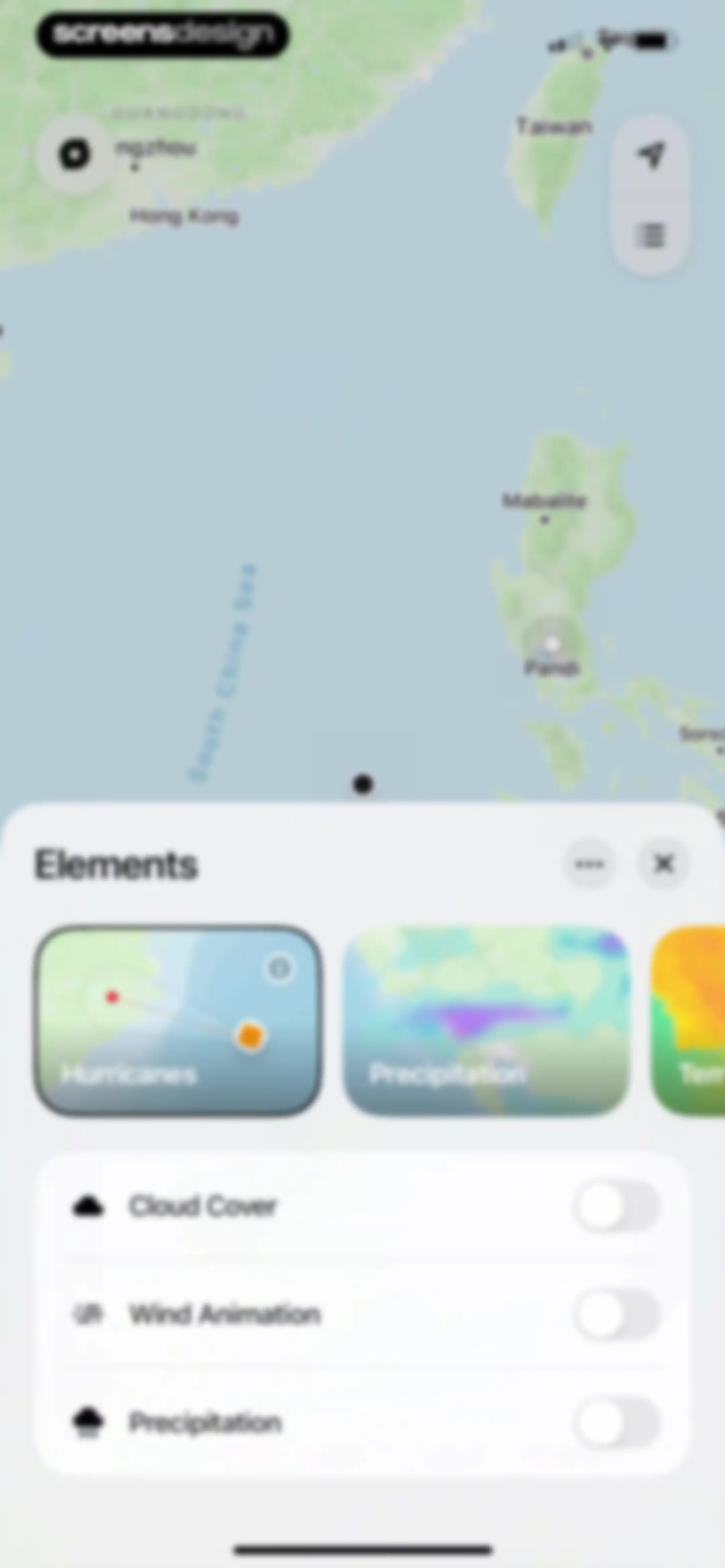 Element: Weather Radar screen 19
