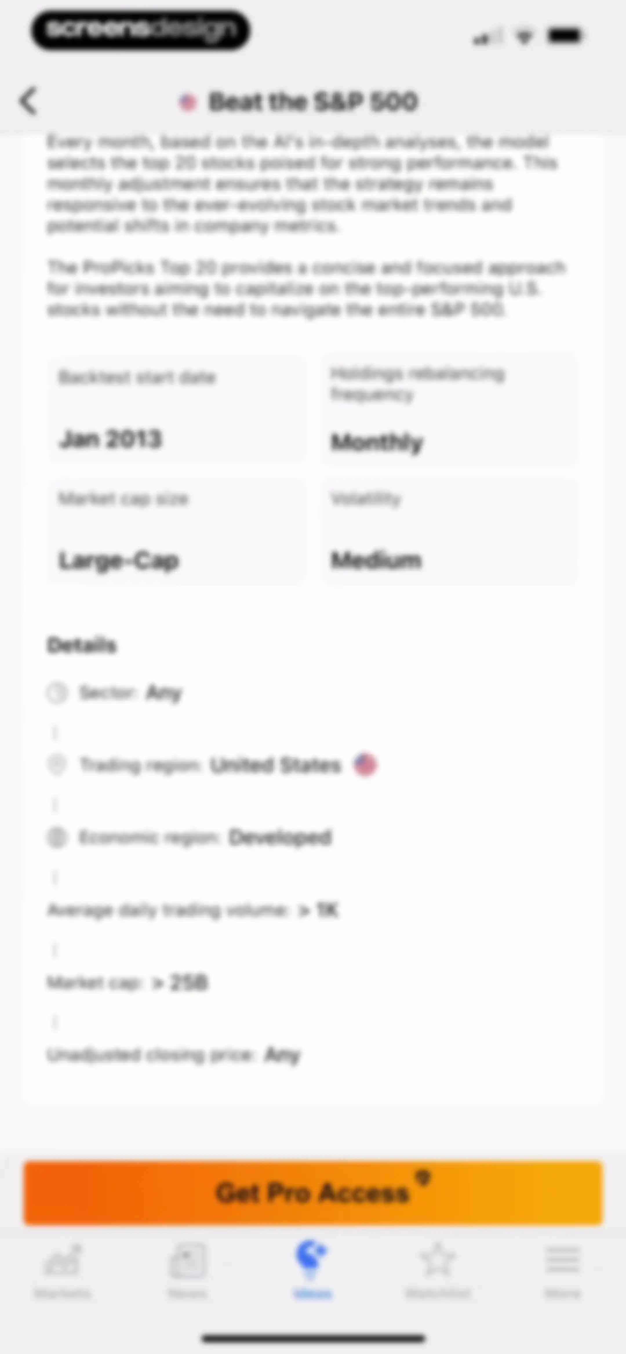 Investing.com: Stock Market screen 97