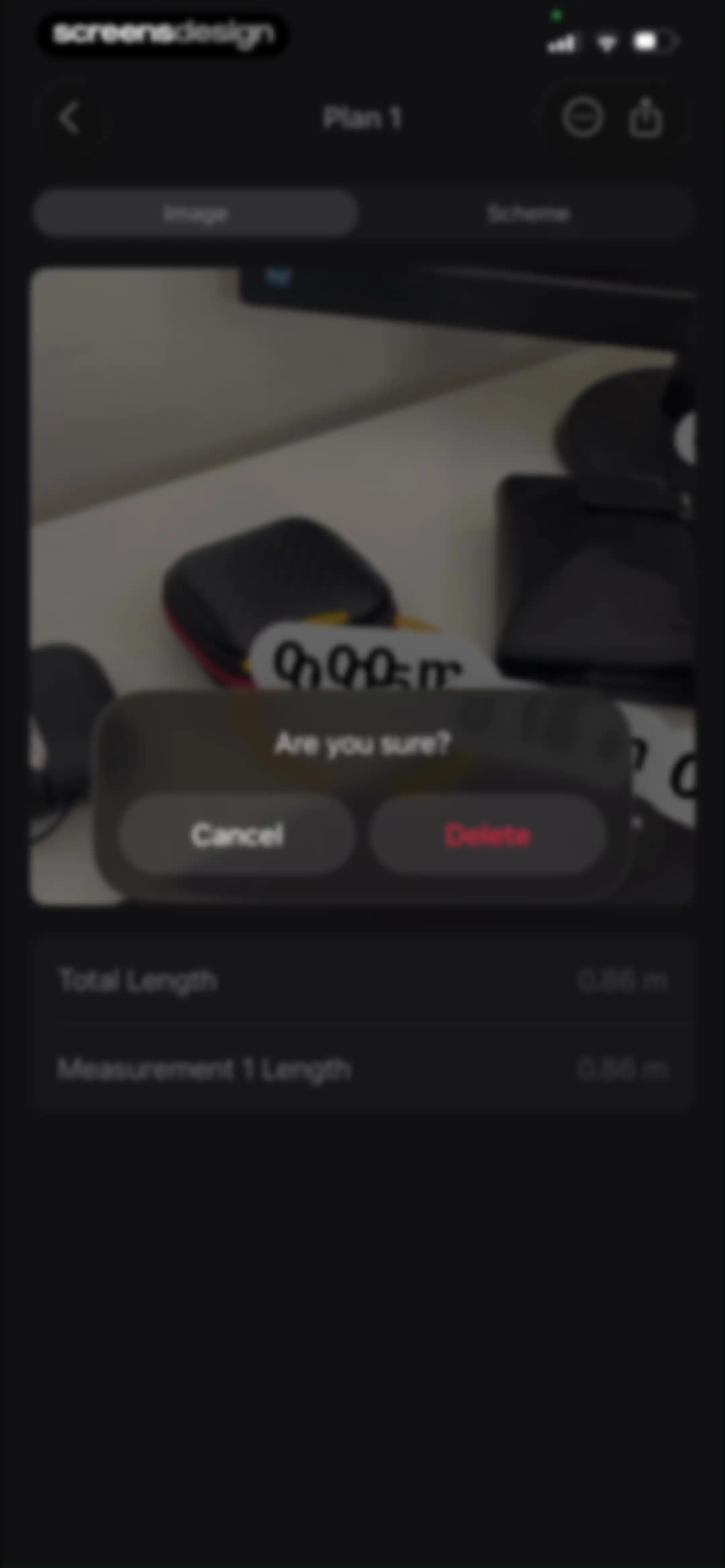 The Tape Measure & 3D Scanner screen 48