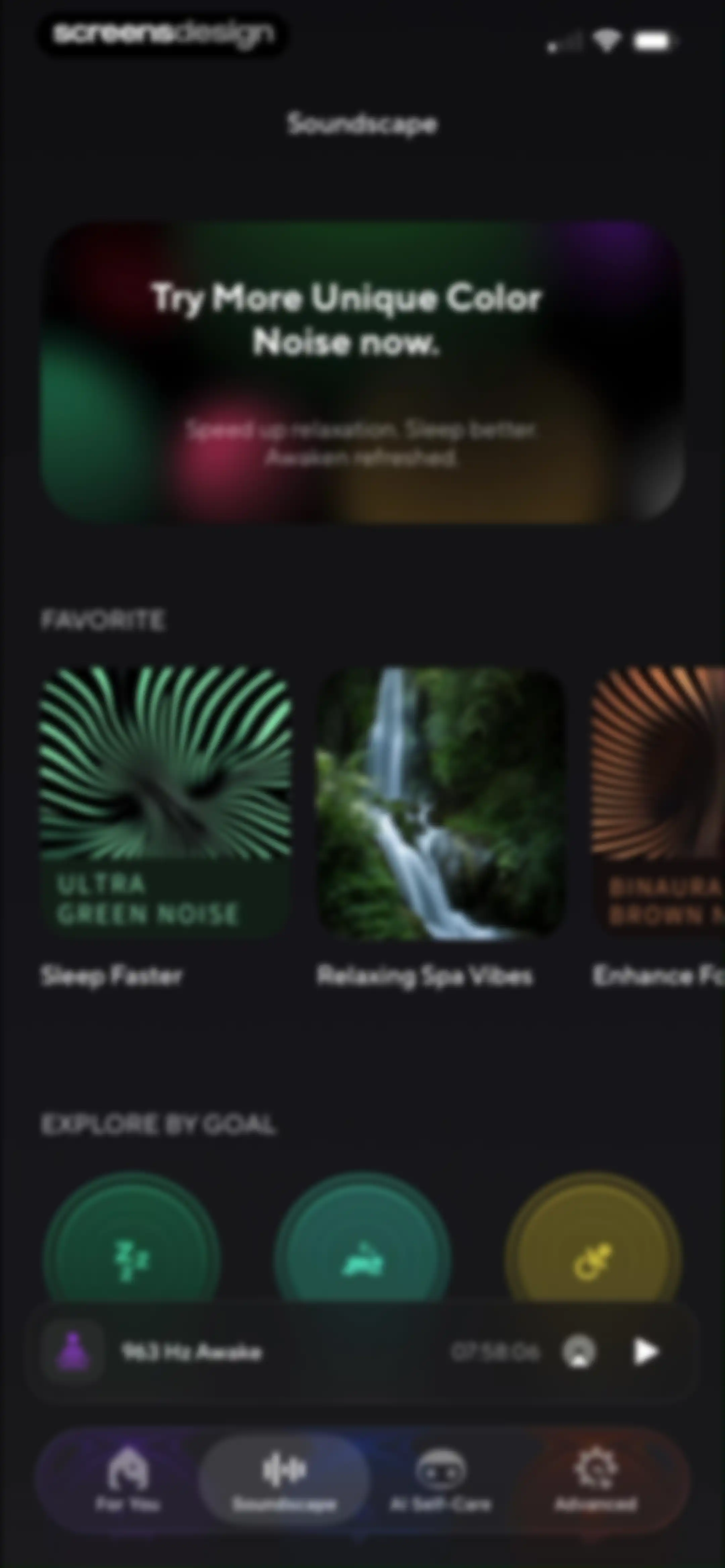 ColorSleep: Green, Brown Noise screen 85