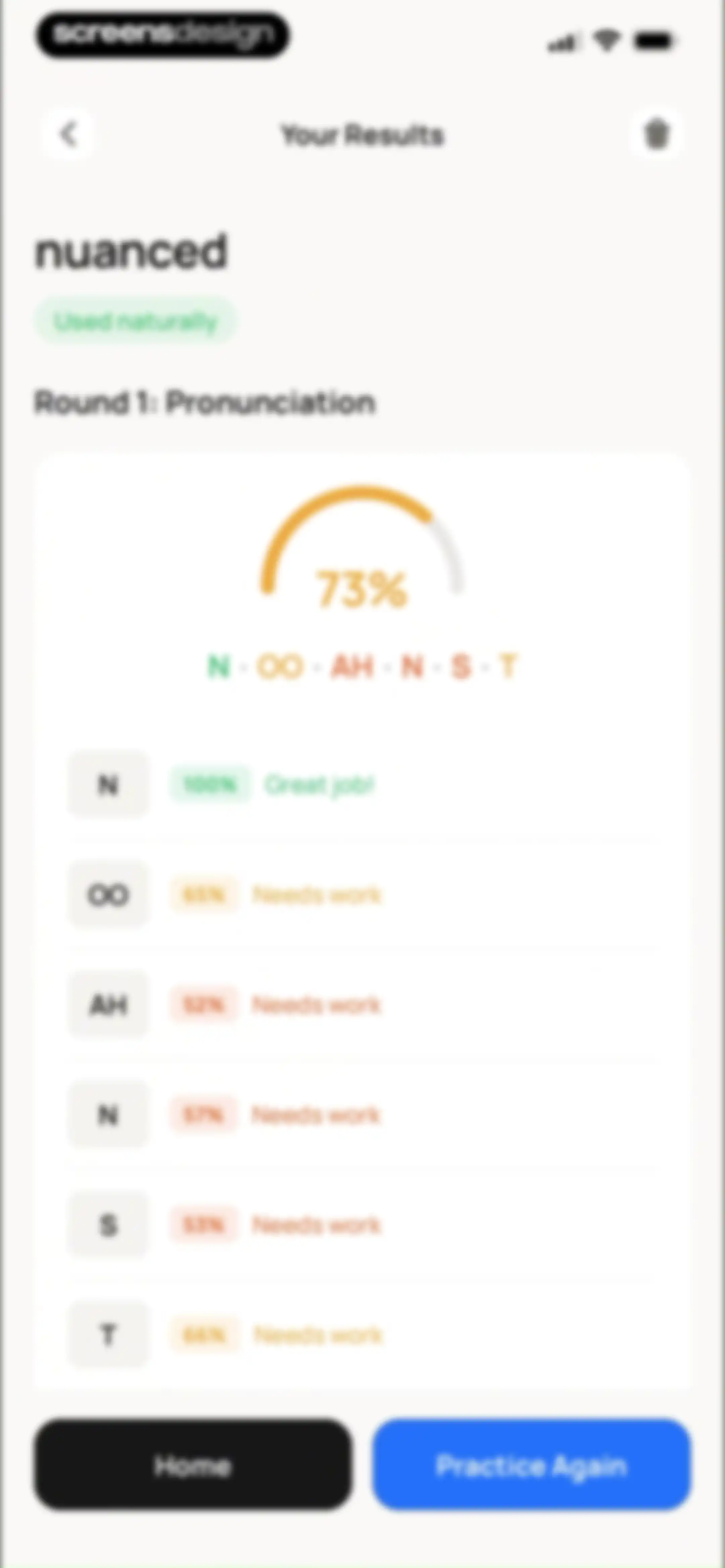 Wellspoken: Articulation Coach screen 142