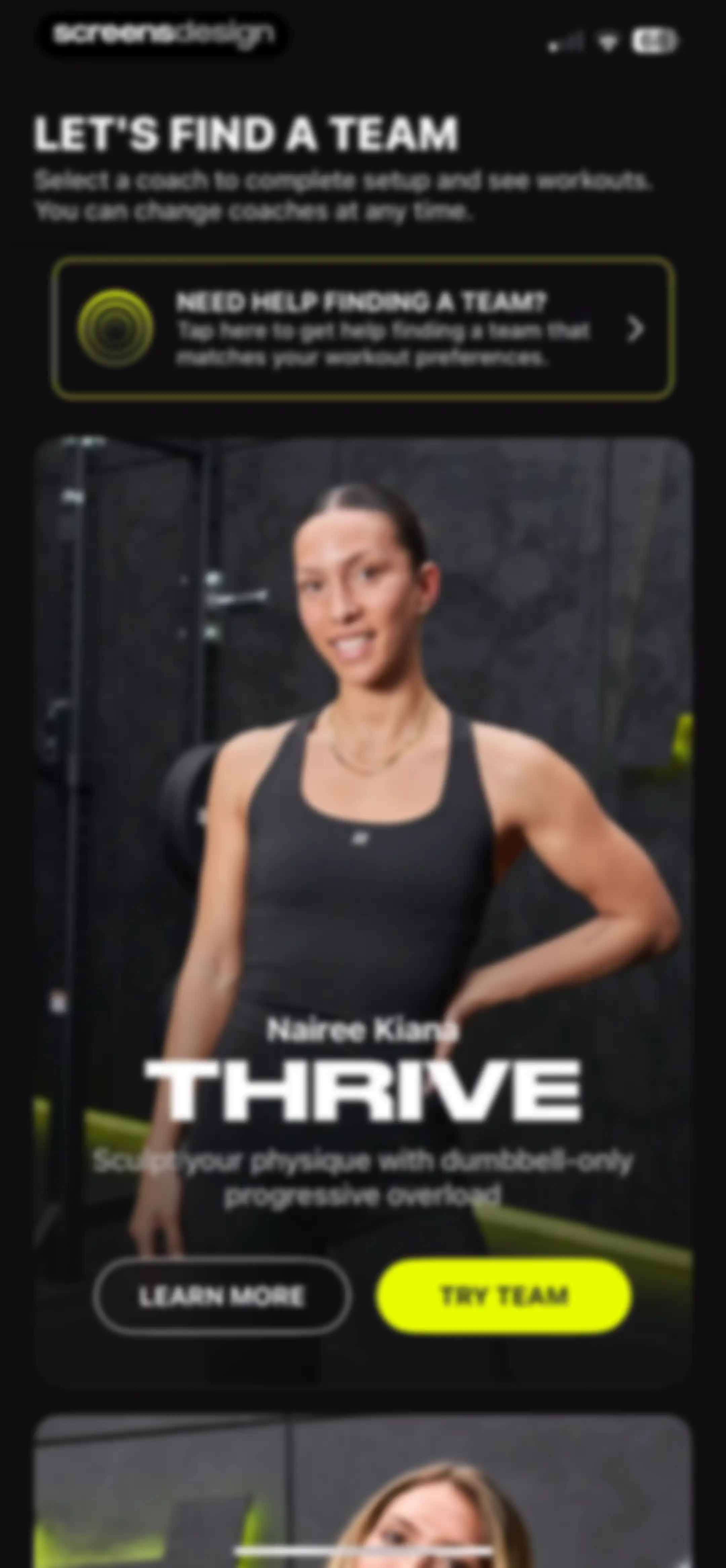 LADDER Strength Training Plans screen 12