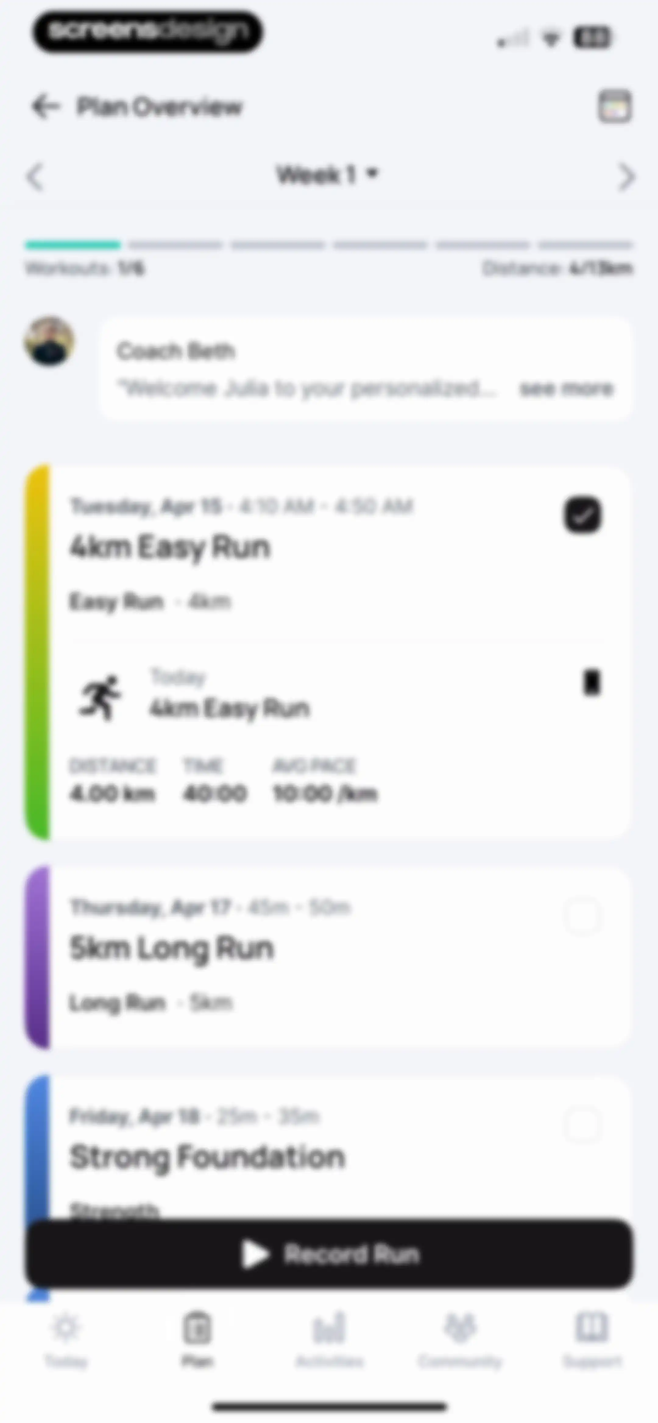 Runna: Running Plans & Coach screen 127