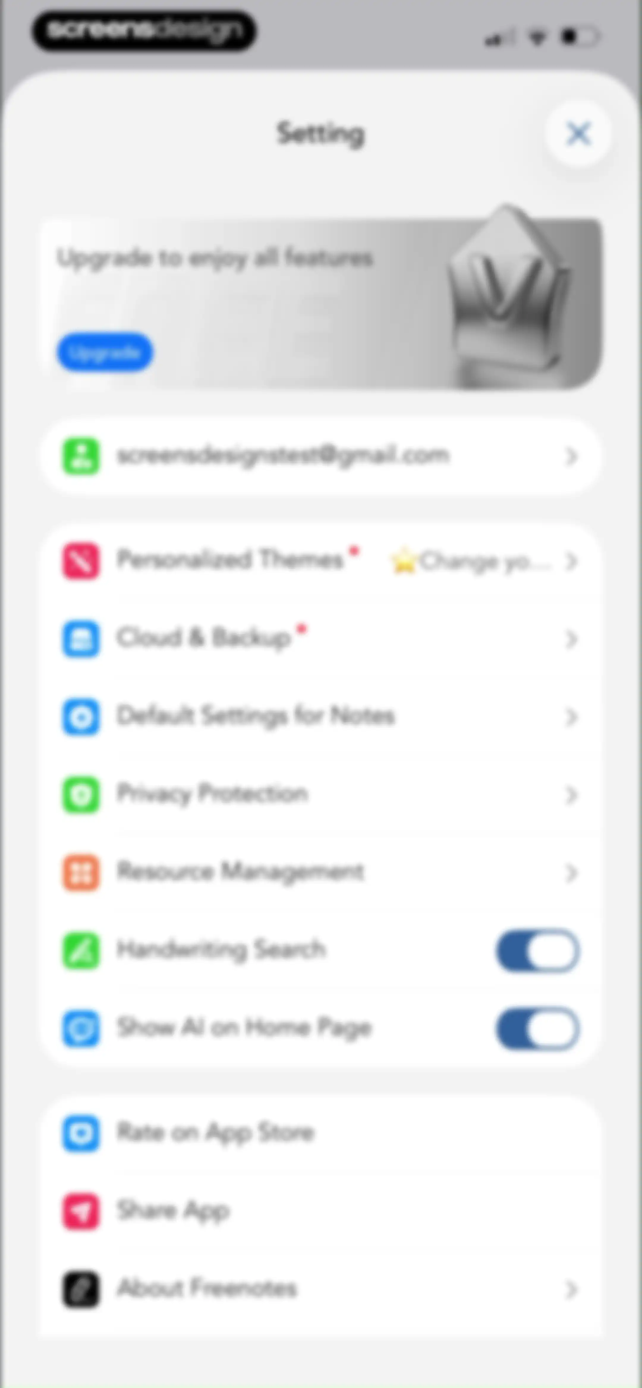 Freenotes®: AI Notes Taking screen 170