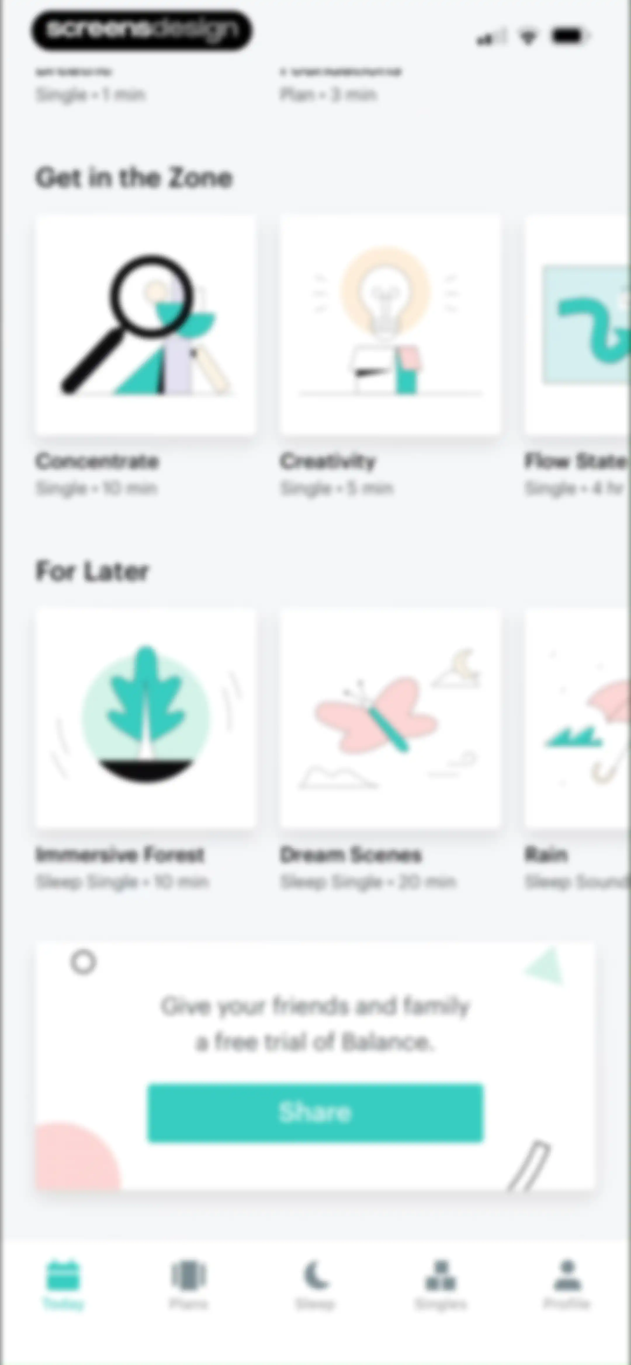 Balance: Meditation & Sleep screen 72