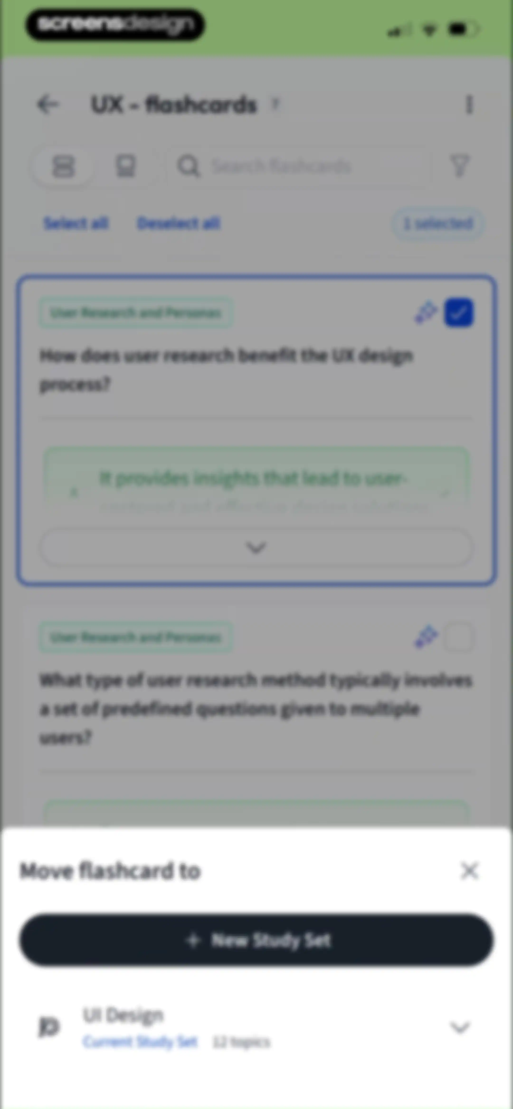 Vaia: AI Flashcards. Study App screen 130