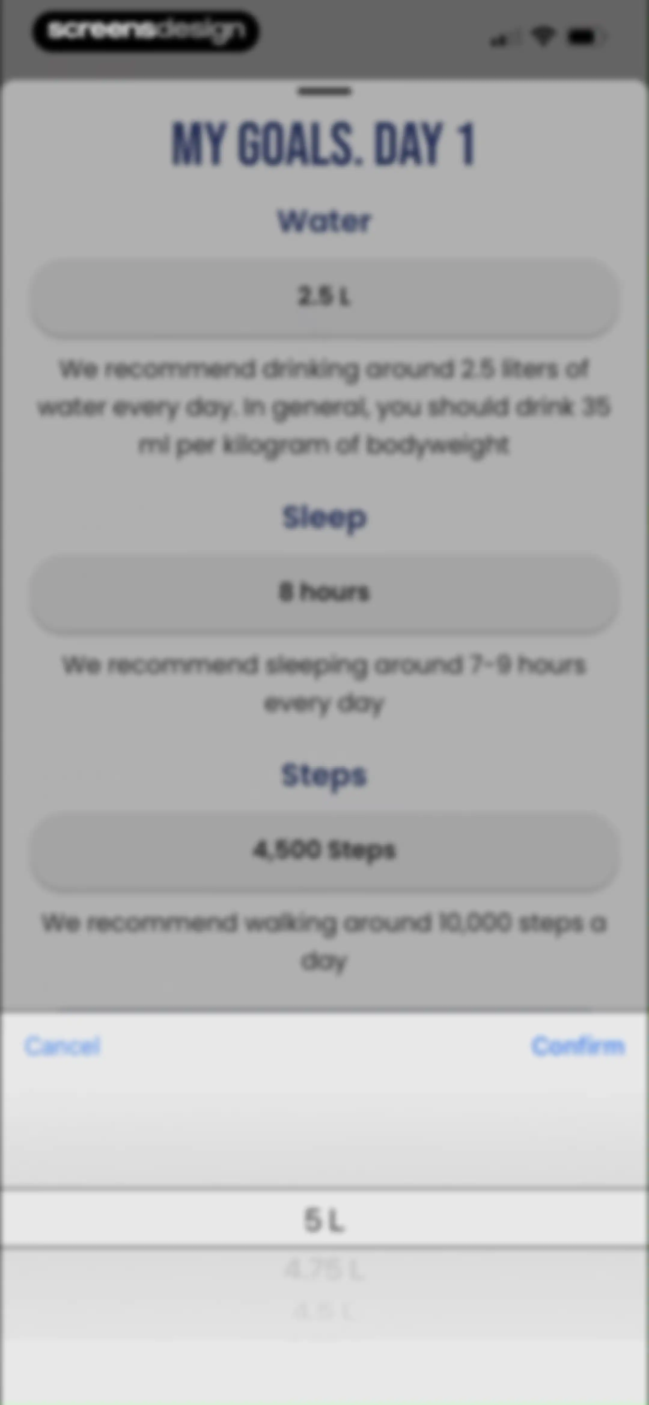 90 Day Challenge screen 68