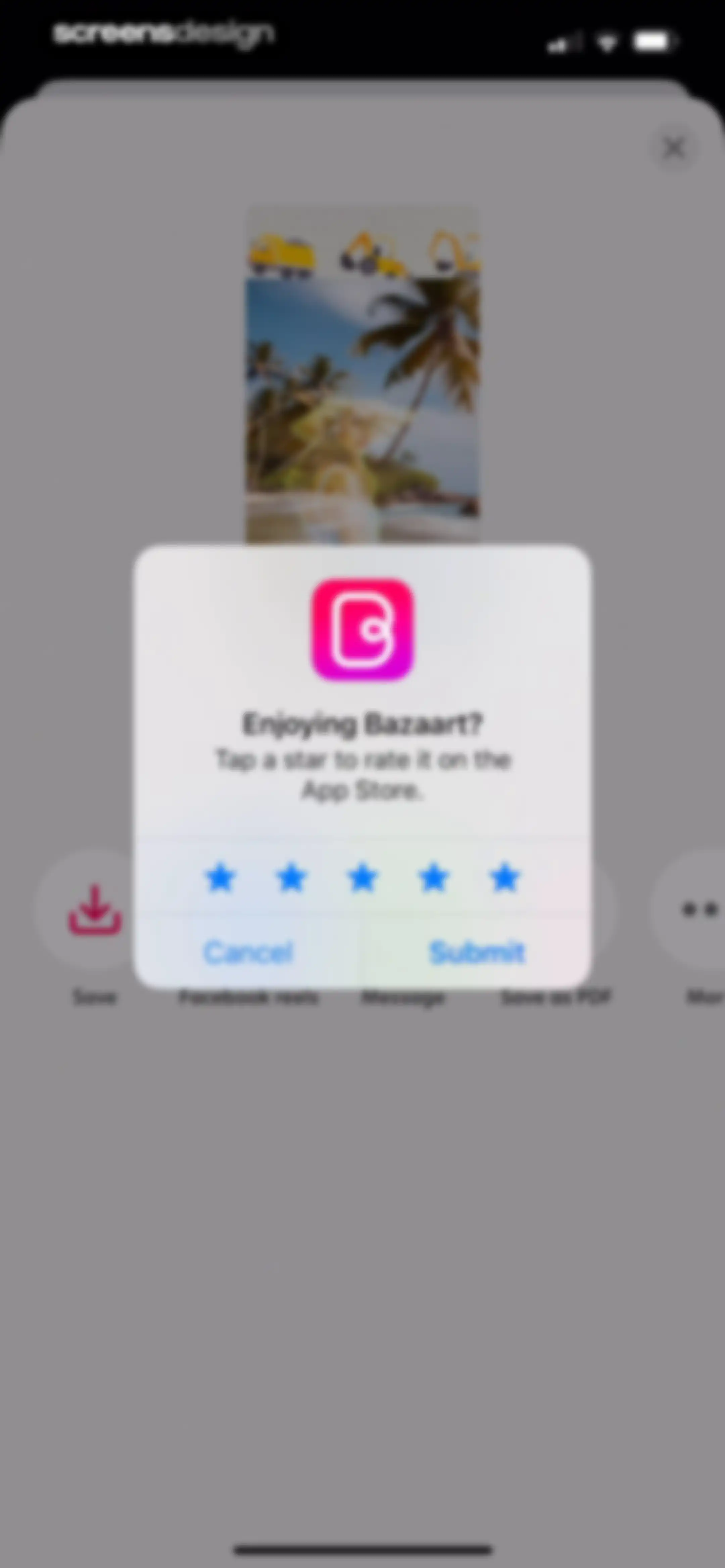 Bazaart AI Photo Editor Design screen 136
