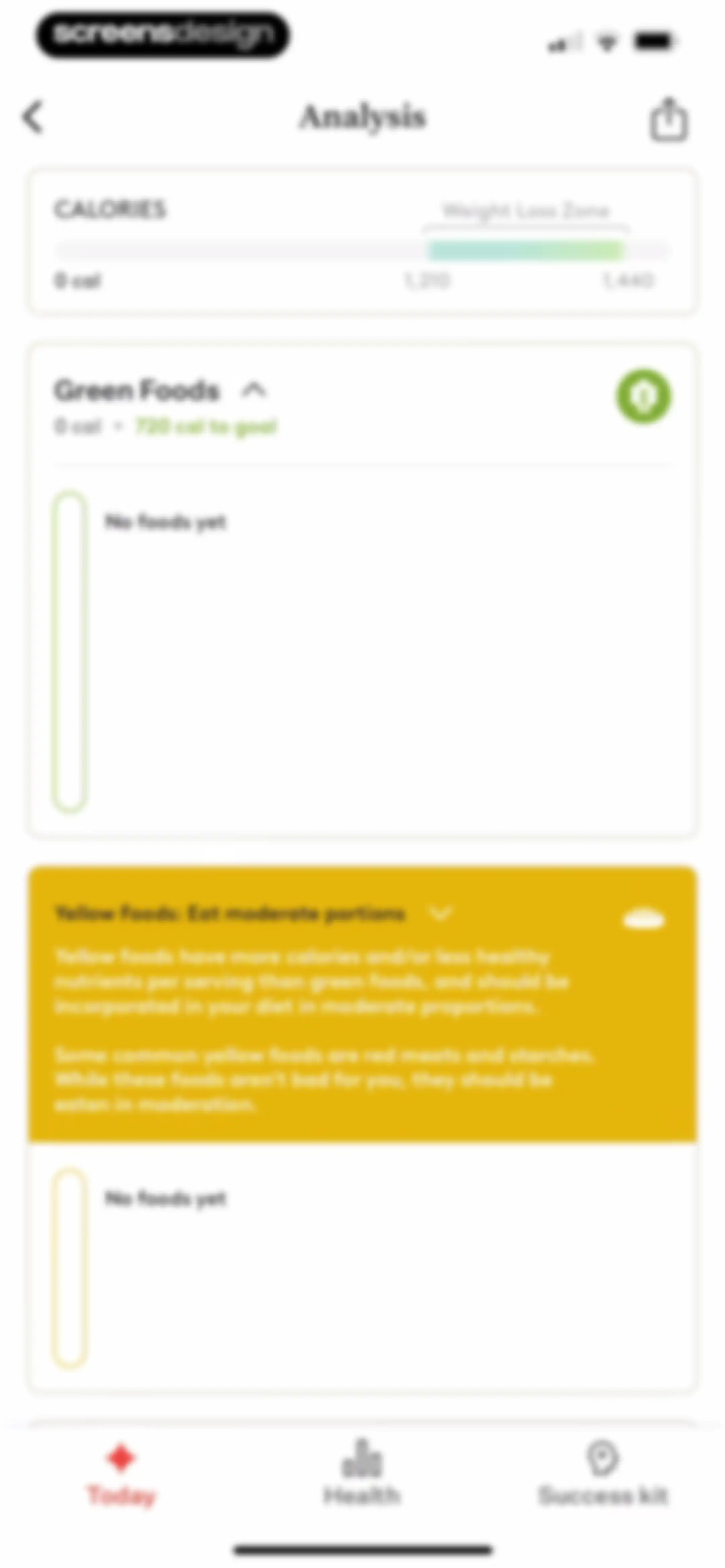 Noom Weight Loss, Food Tracker screen 139