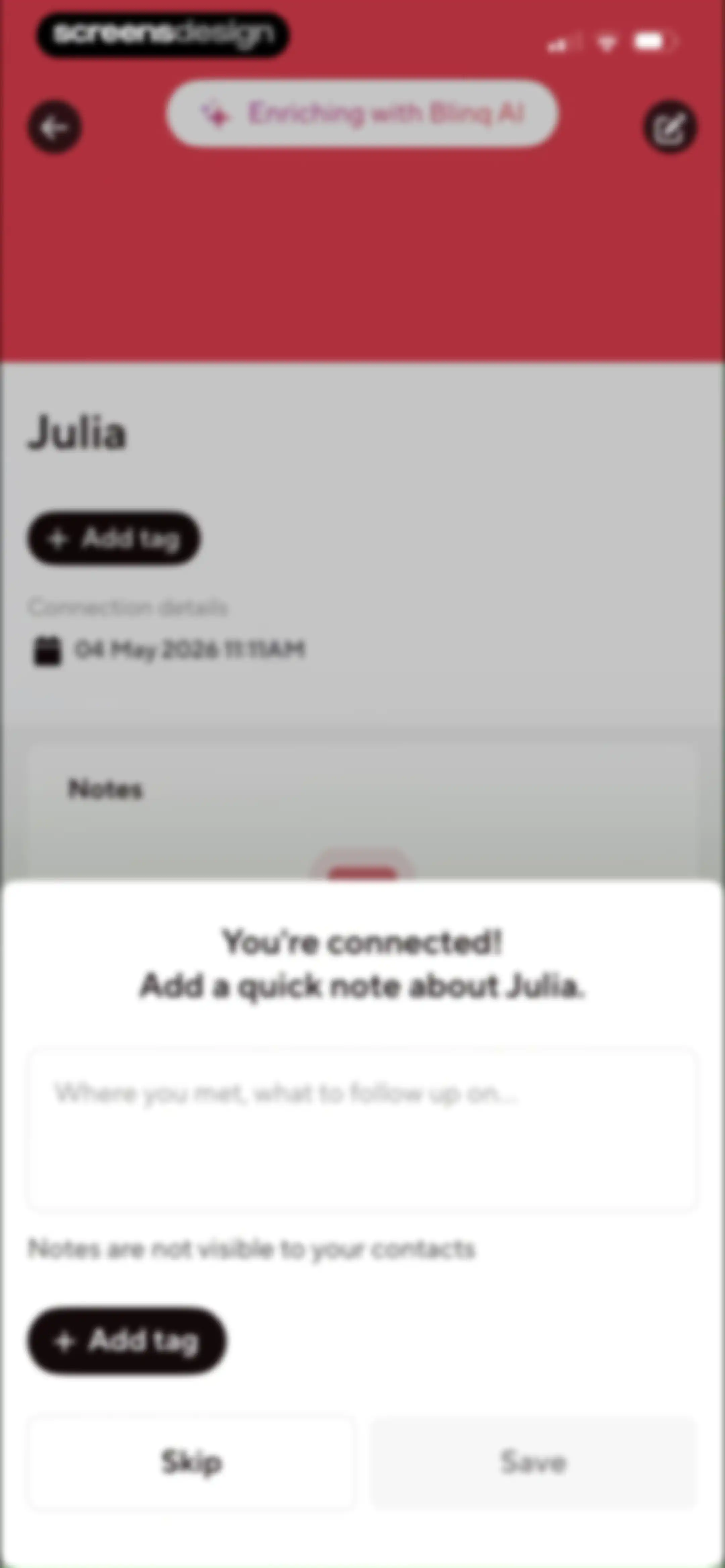 Blinq: Digital Business Card screen 74