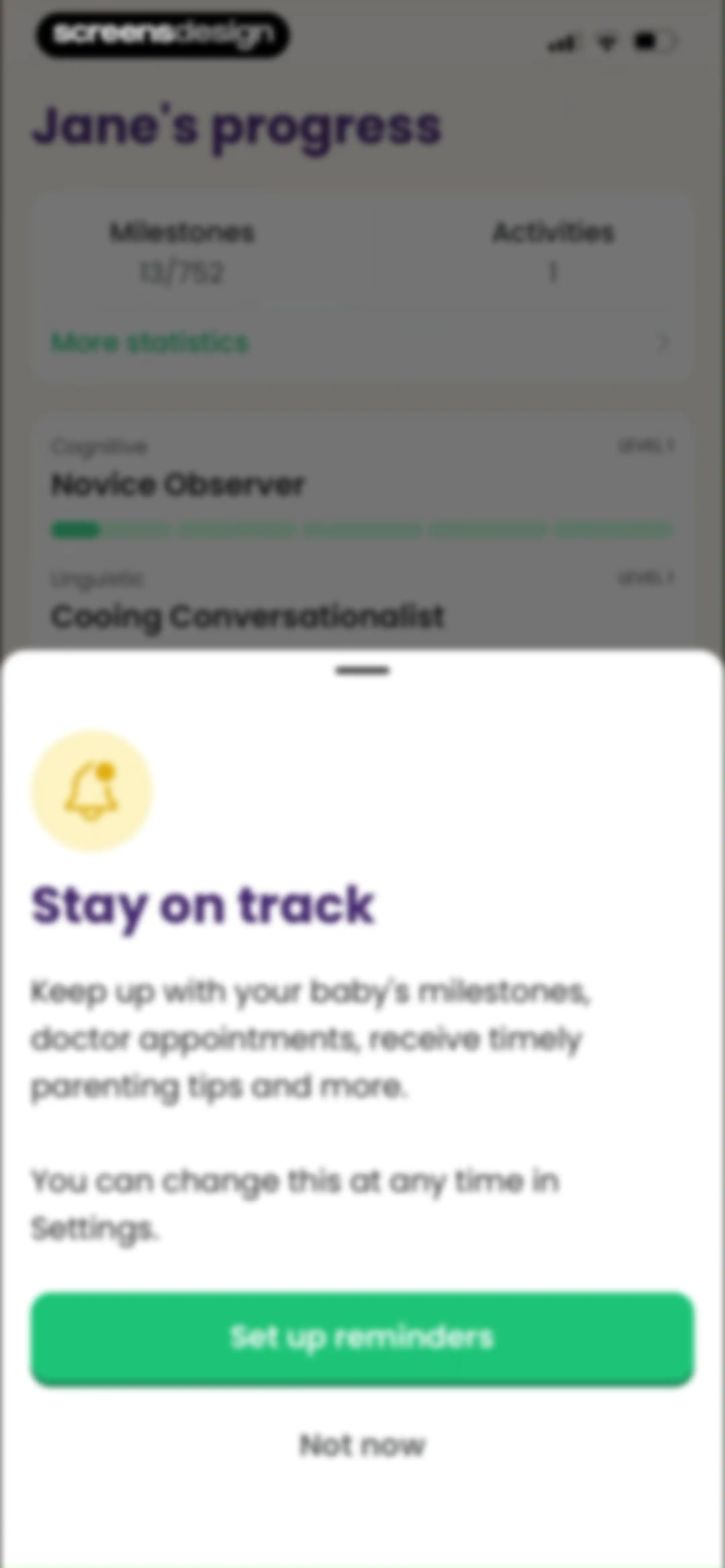 Baby Leap: Milestone Tracker screen 90