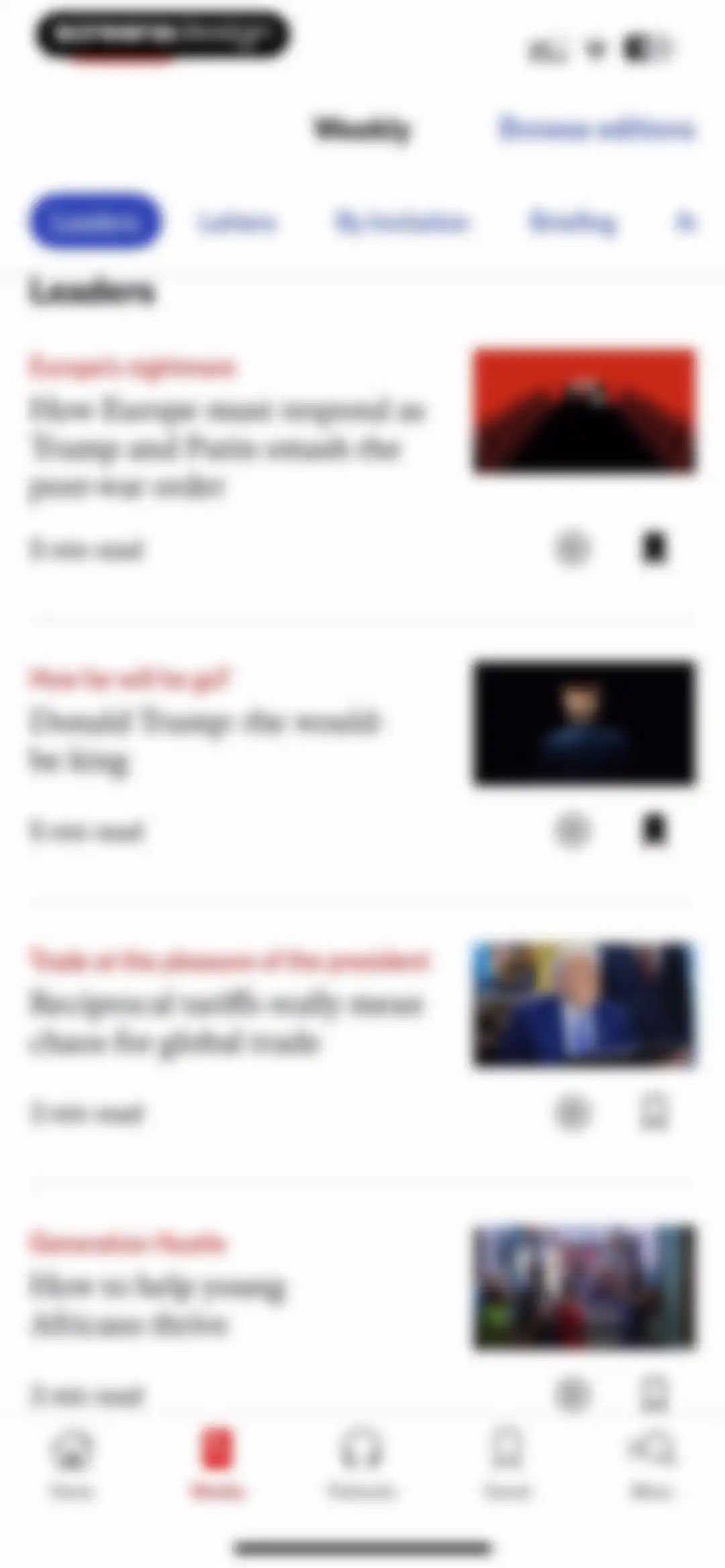 The Economist: News & Analysis screen 34