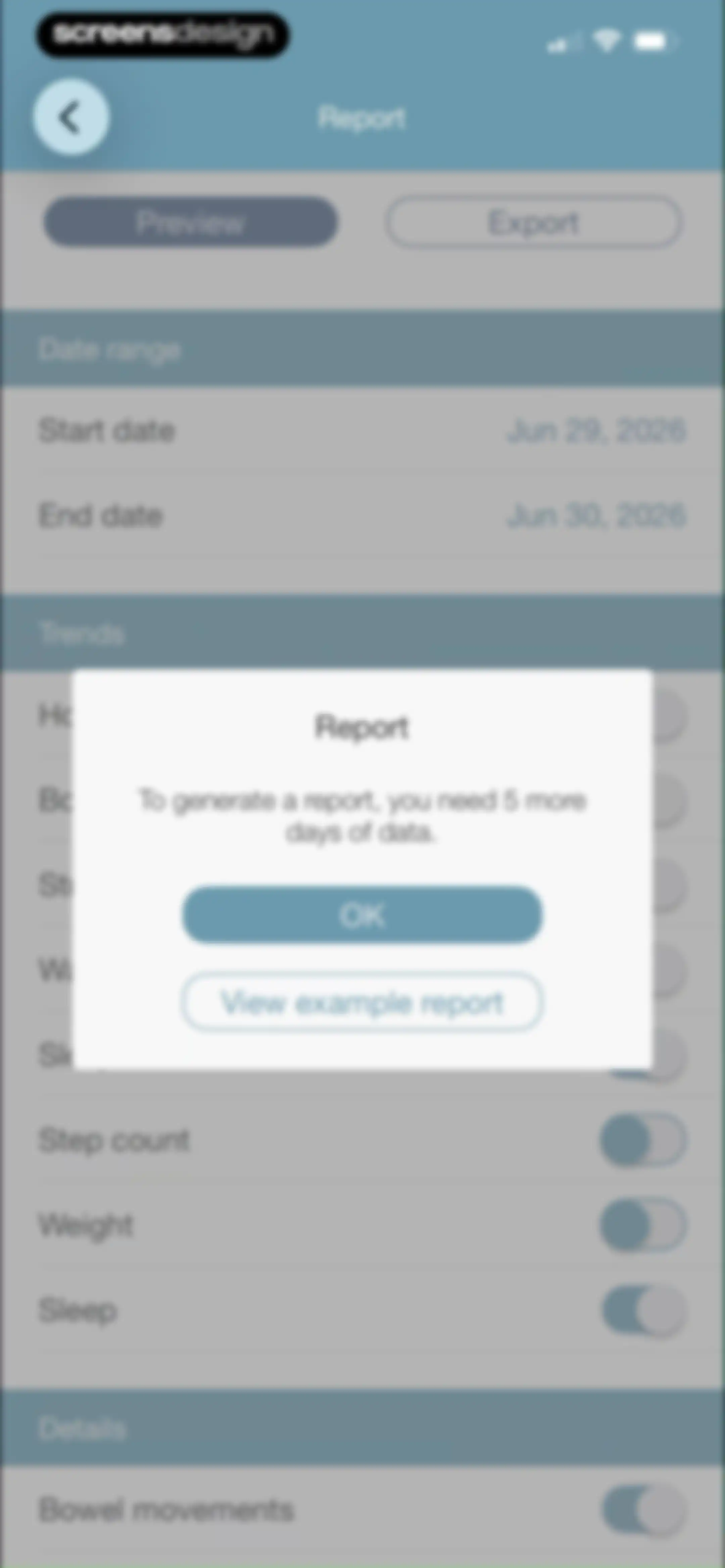 Bowelle - The IBS tracker screen 64