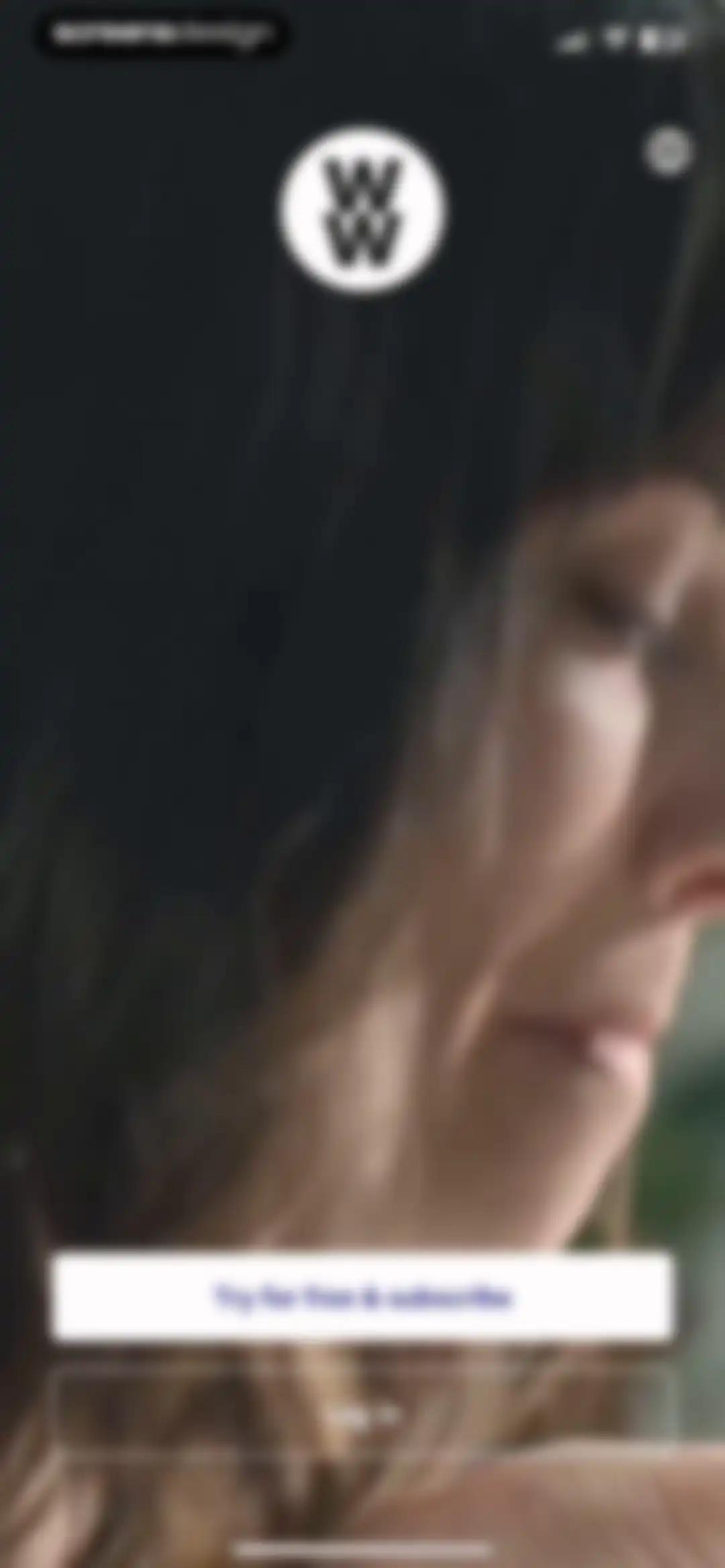 WeightWatchers Program screen 2