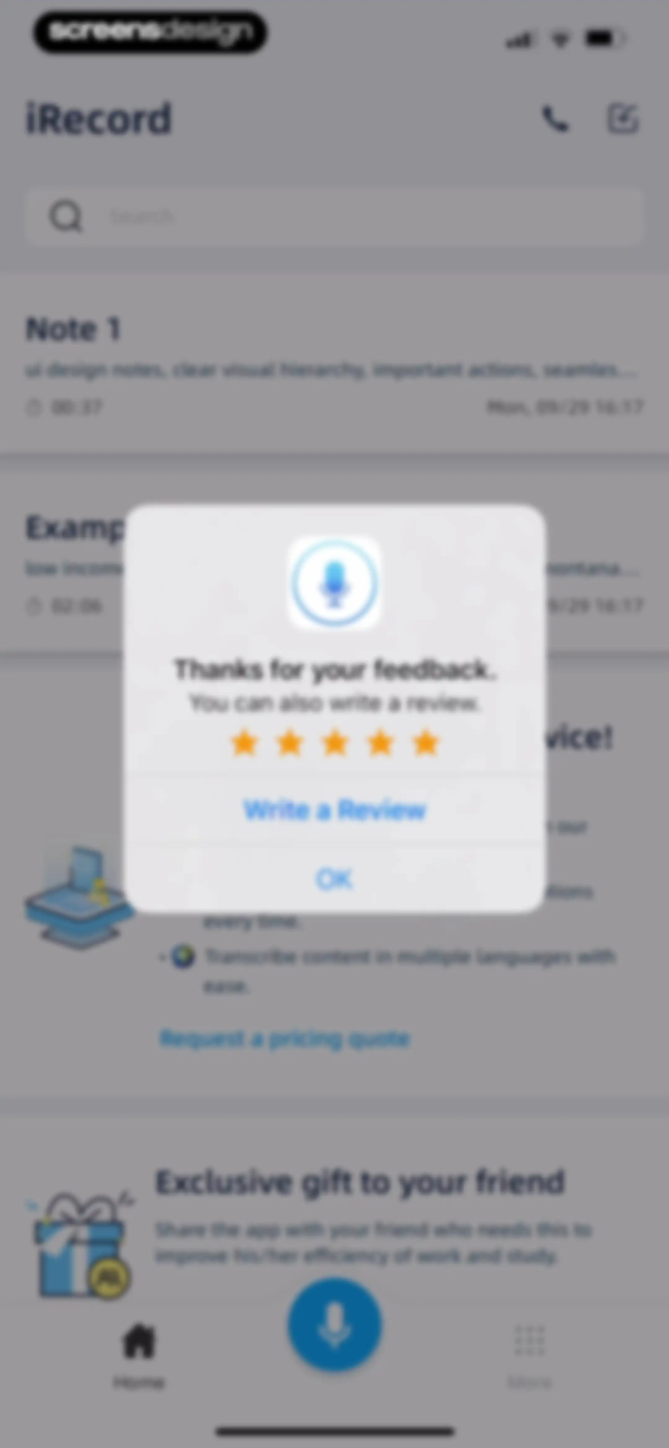 iRecord: Transcribe Voice Memo screen 26