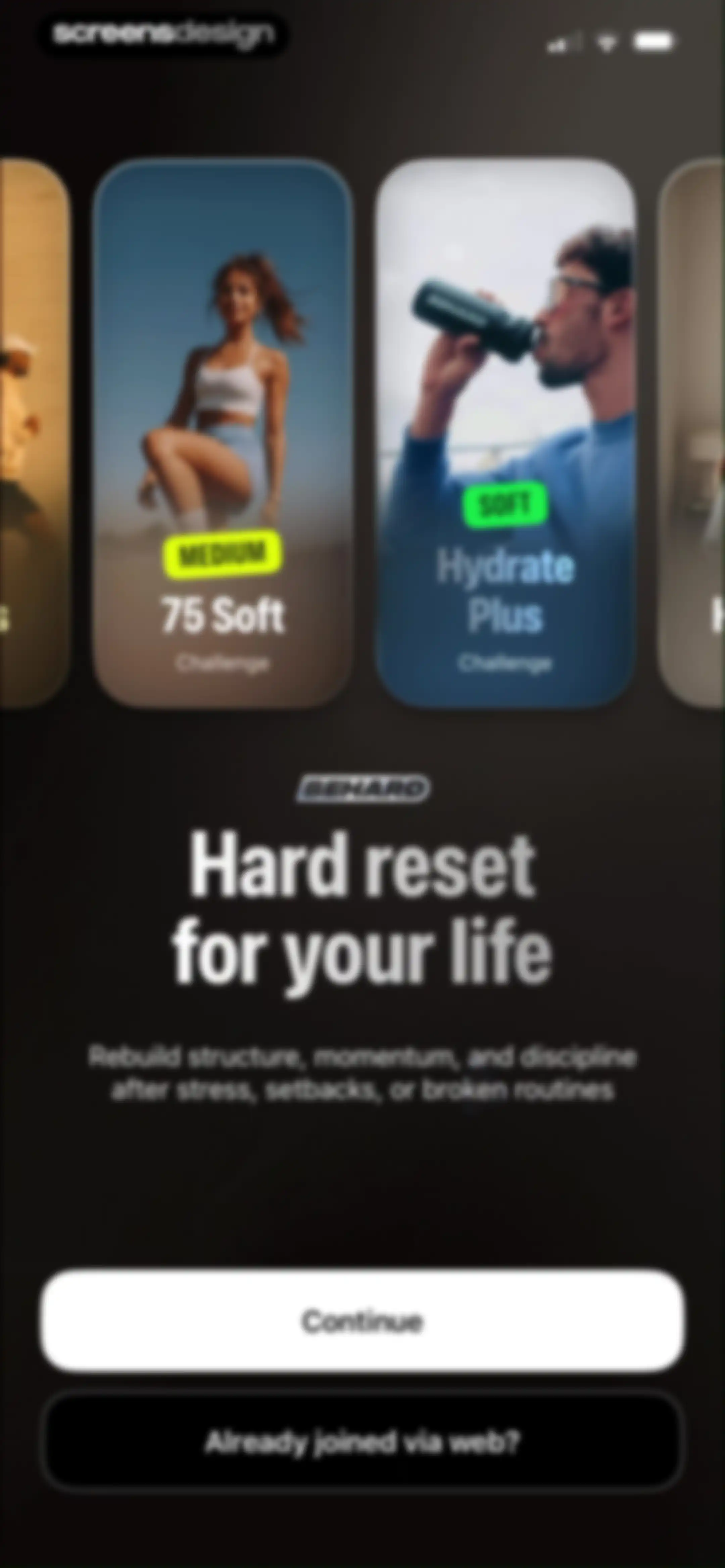 75 Days Challenge Tough & Soft screen 3
