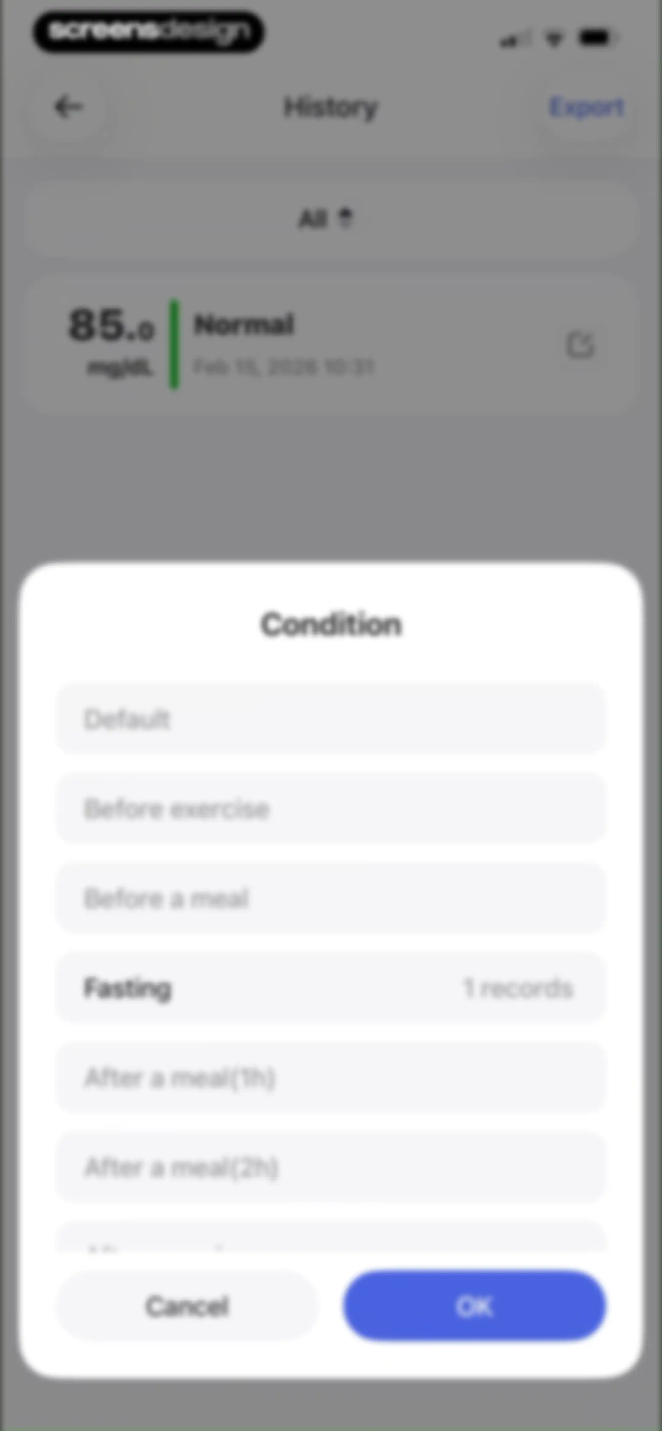 Health Tracker- HeartRate & BP screen 49