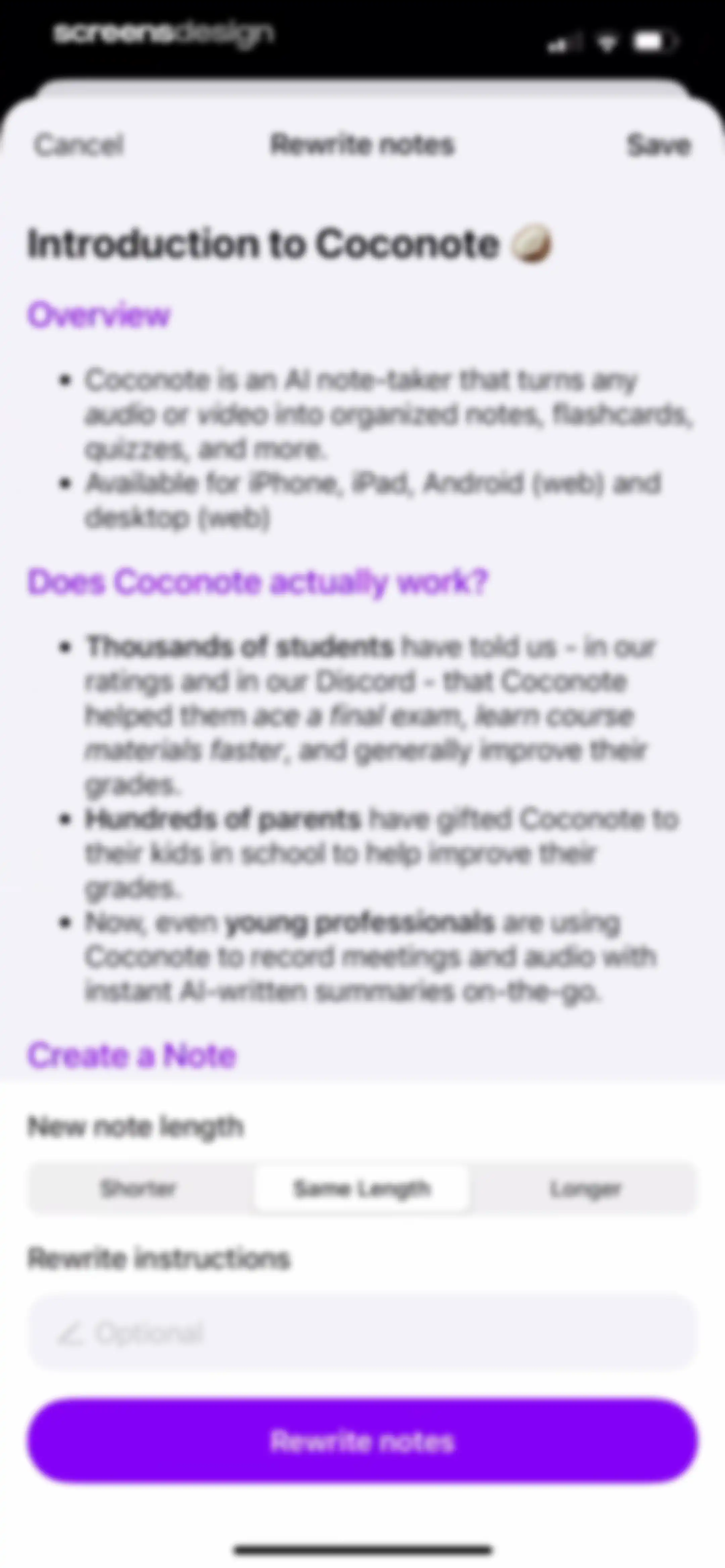 Coconote - AI Note Taker screen 69