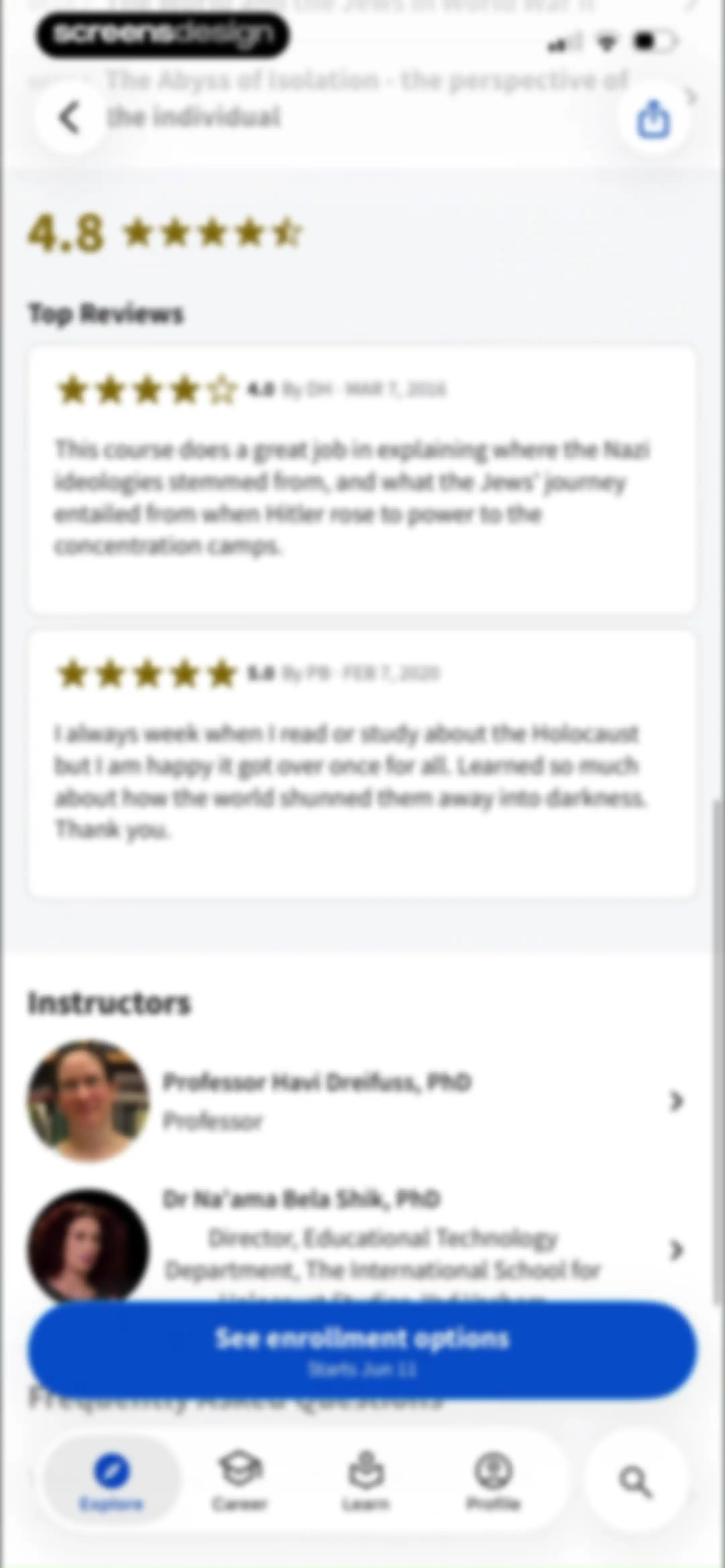 Coursera: Grow your career screen 13