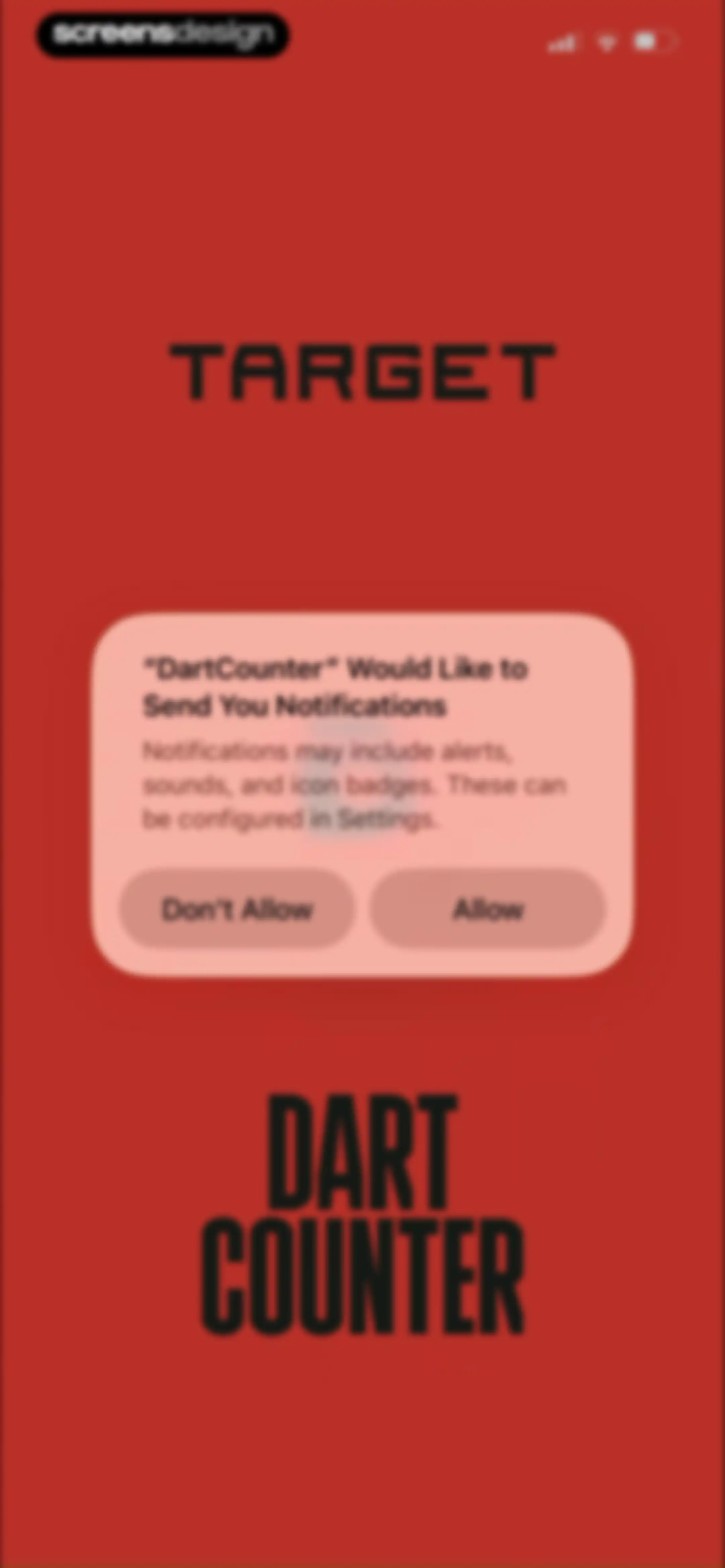 DartCounter screen 2