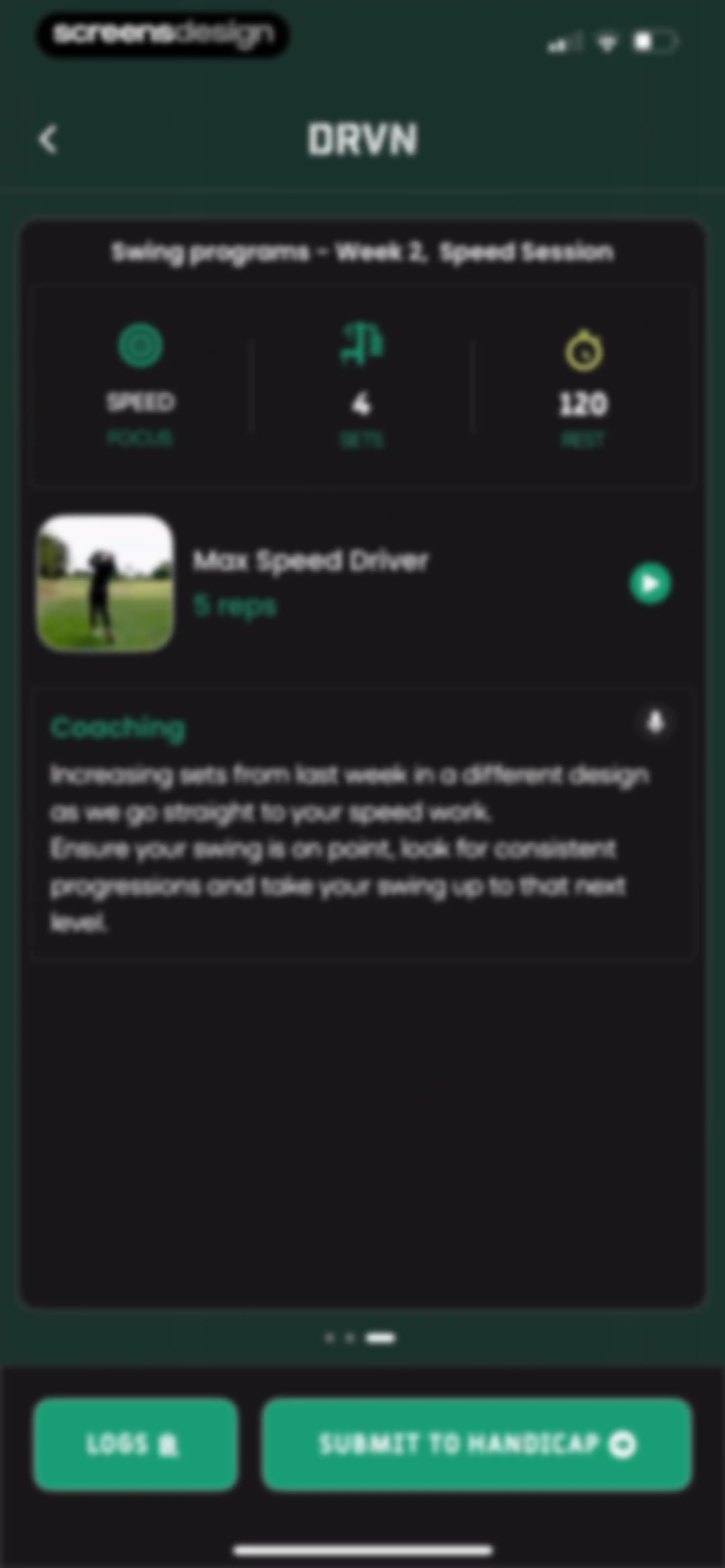 DRVN - Golf & Gym Workouts screen 86