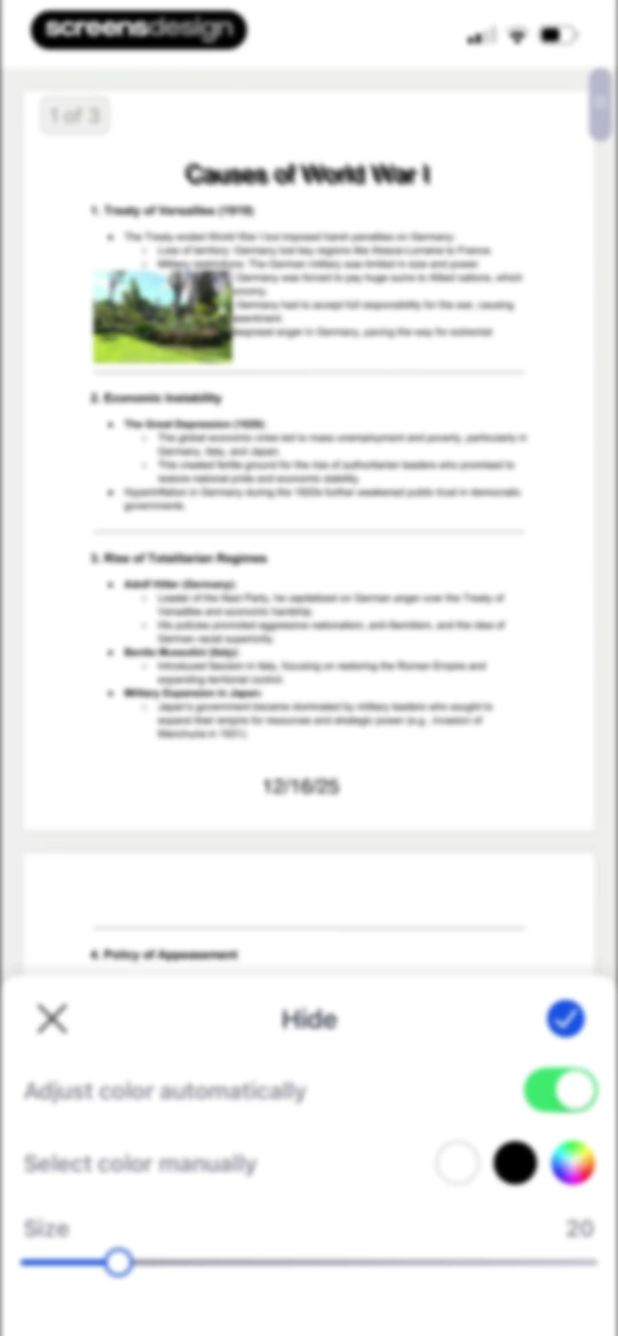 Forma: PDF Document Editor screen 43