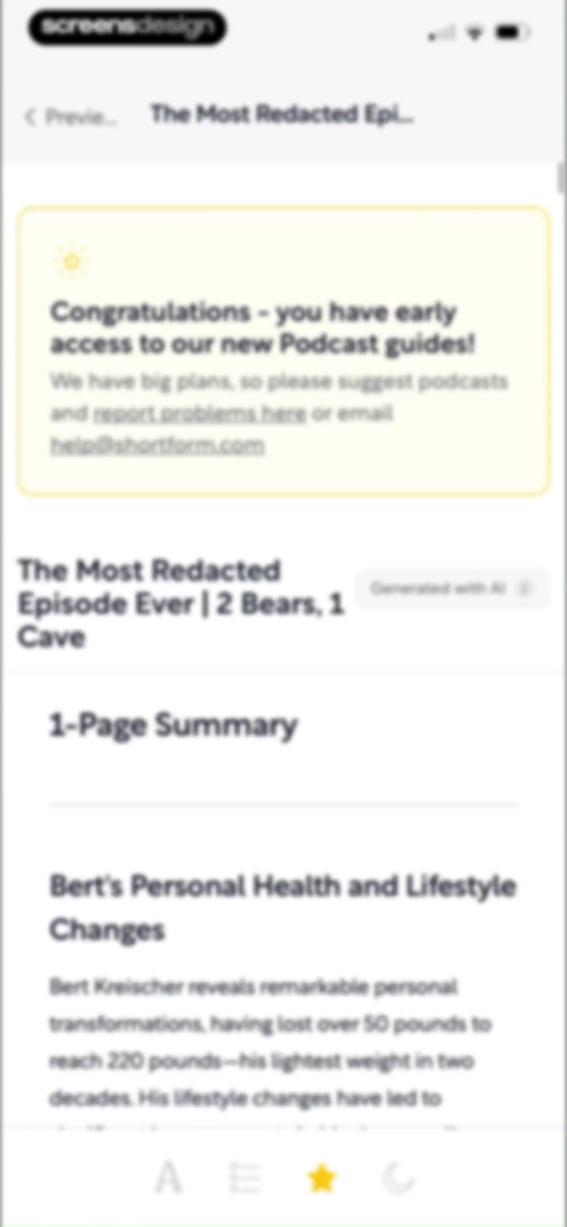 Shortform Daily Book Summaries screen 122