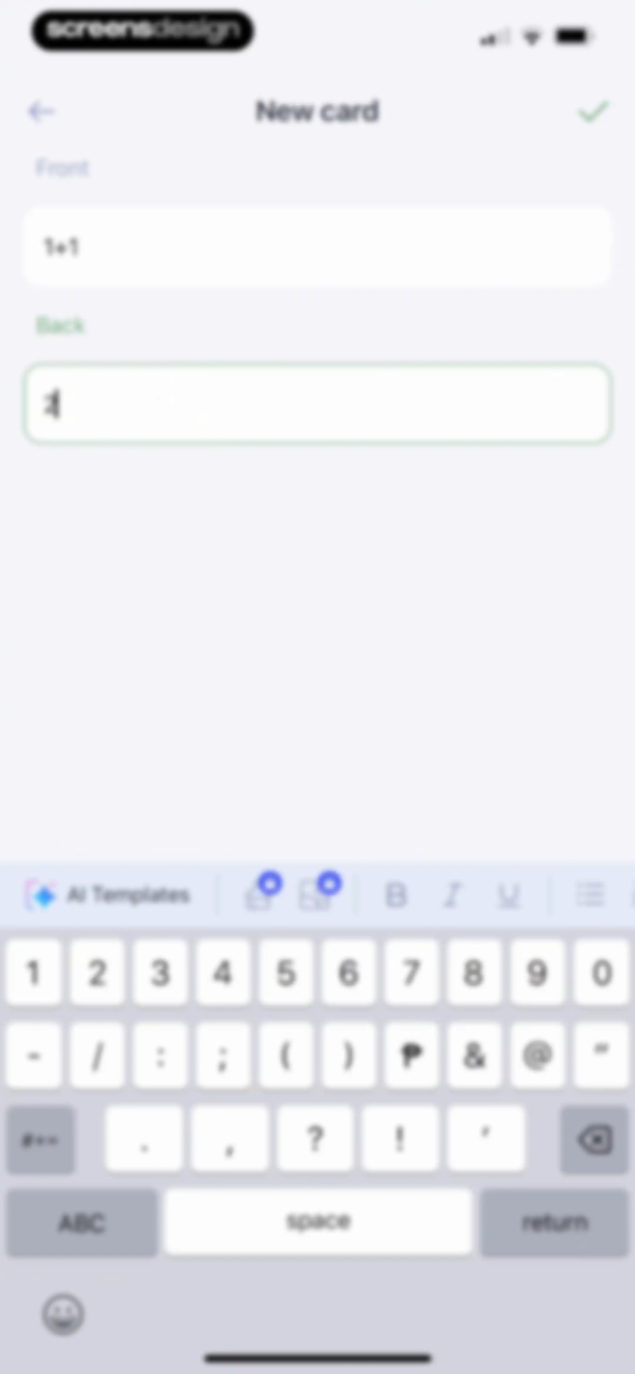 Cogni: Flashcards Learning screen 15