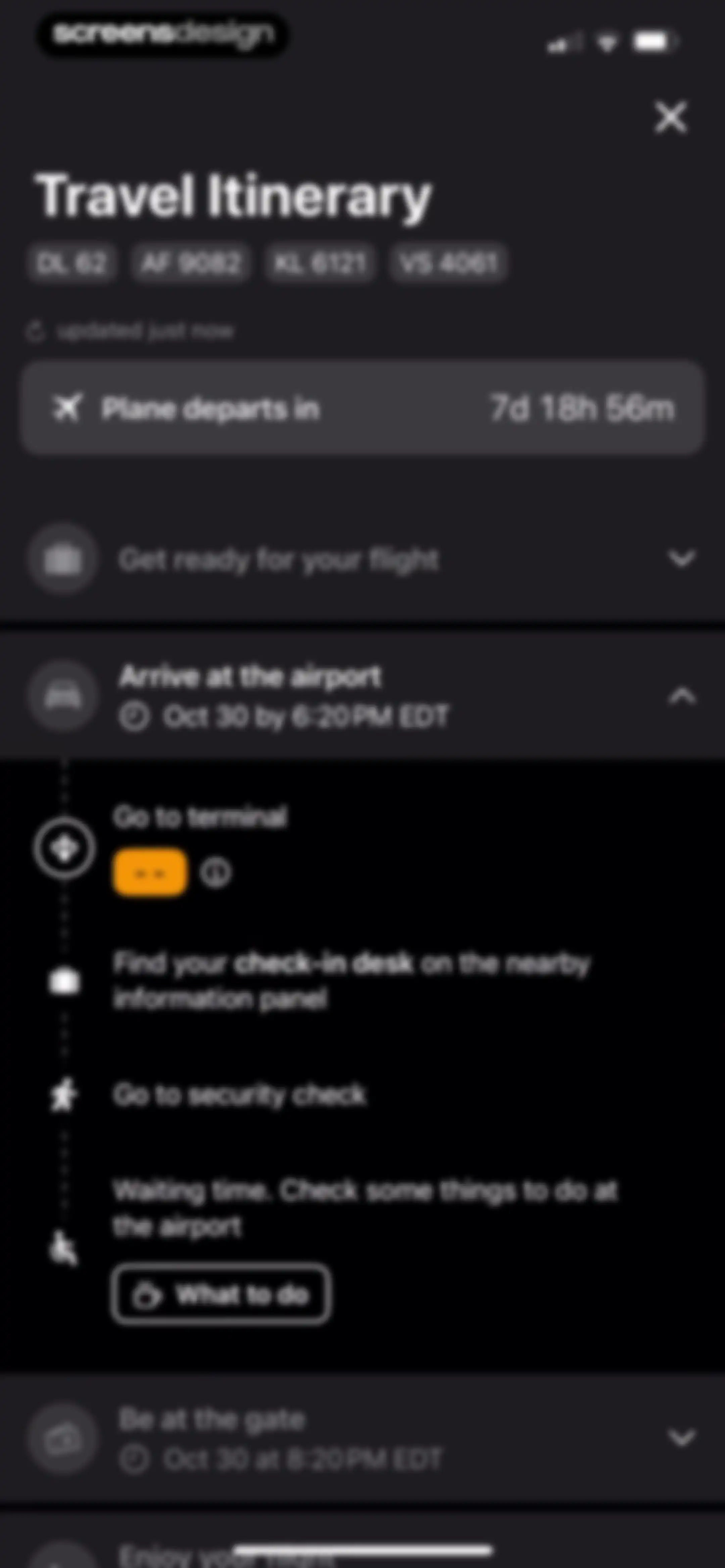 Flight Tracker + screen 39