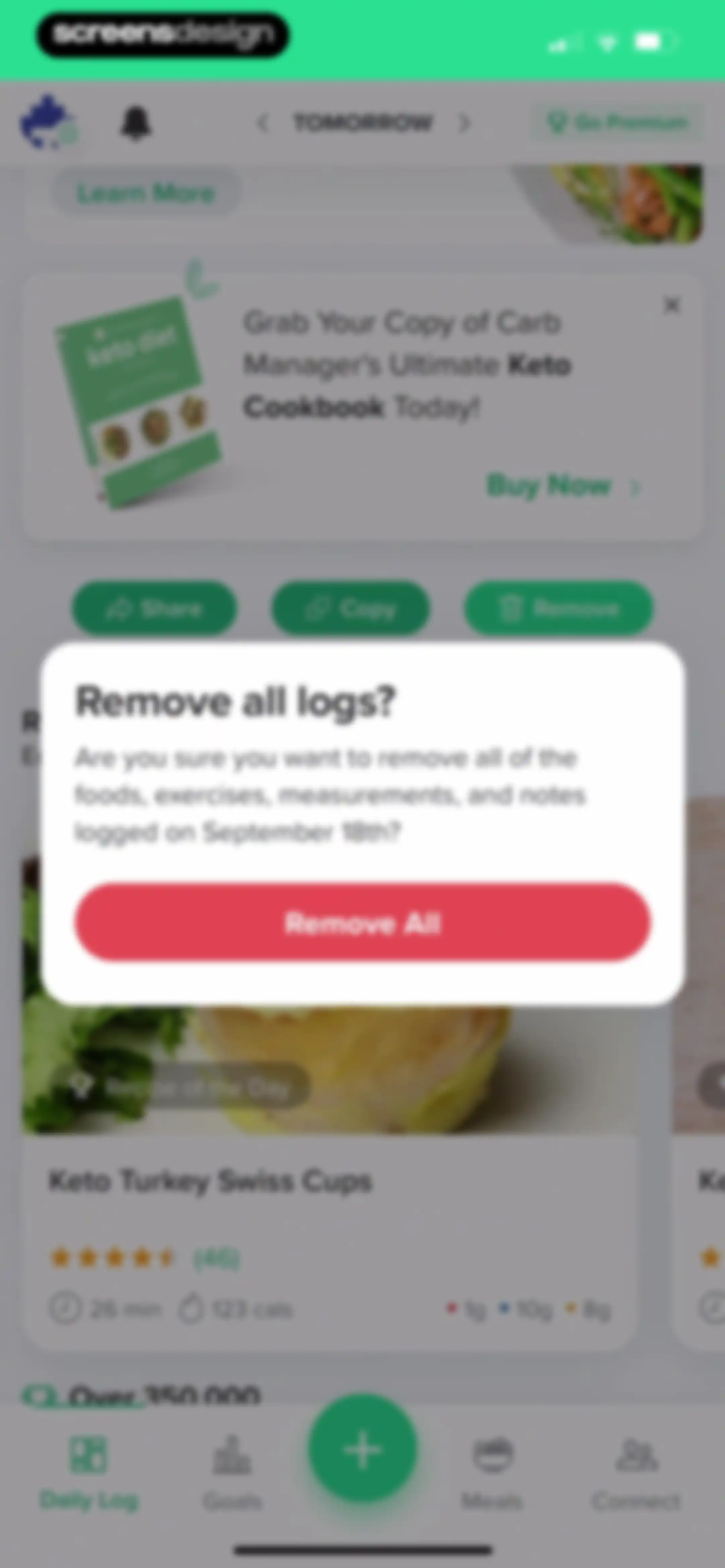 Carb Manager: Keto & Macro Log screen 209