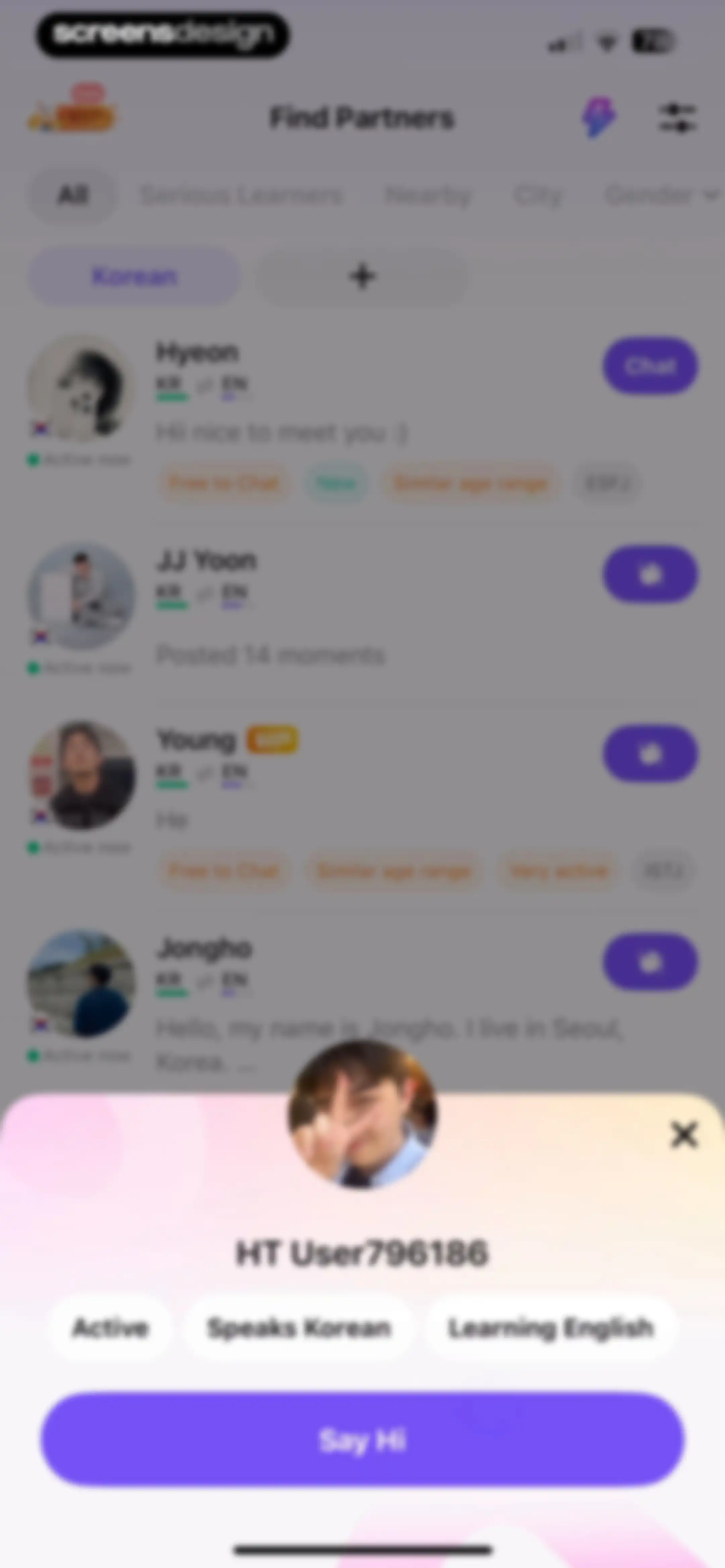 HelloTalk - Language Learning screen 56