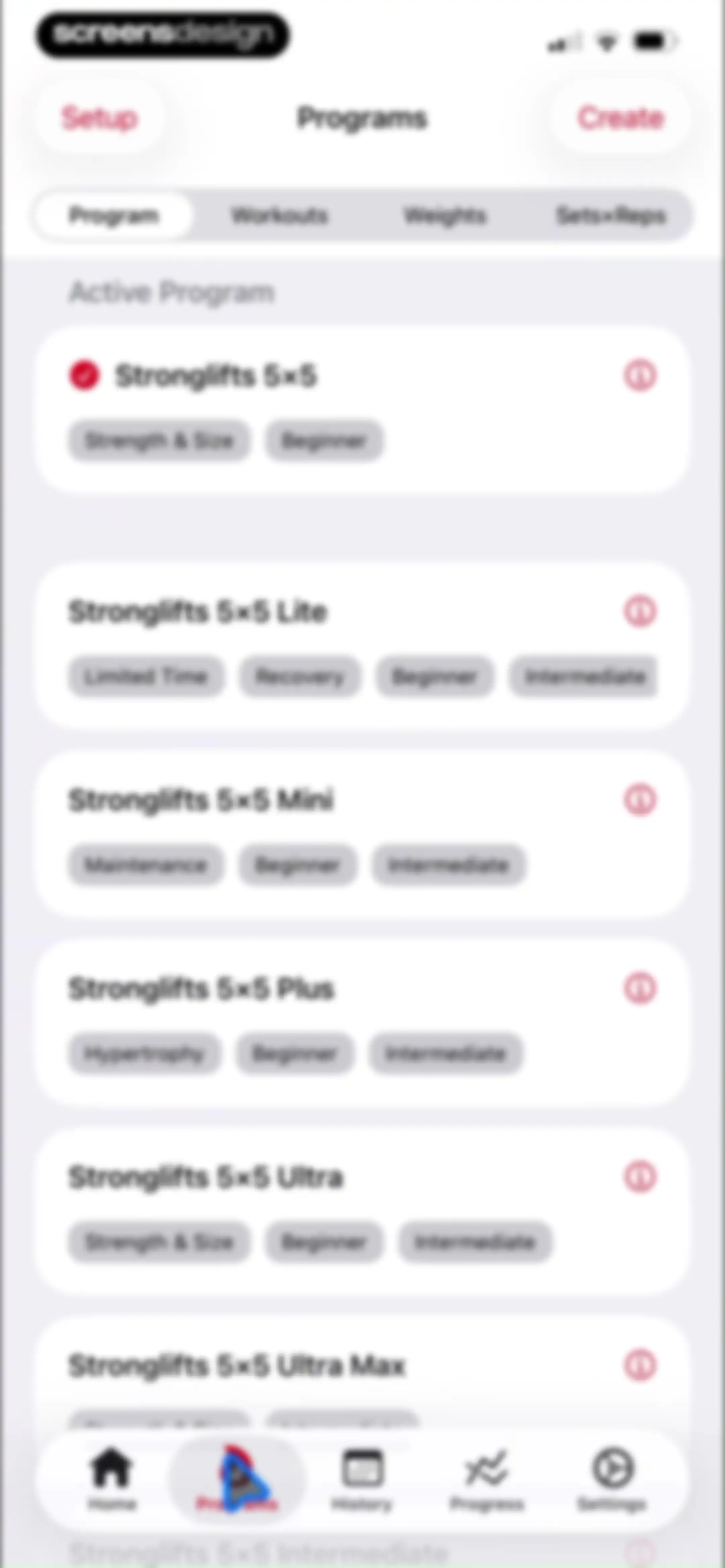 Stronglifts 5x5 Workout Plan screen 59