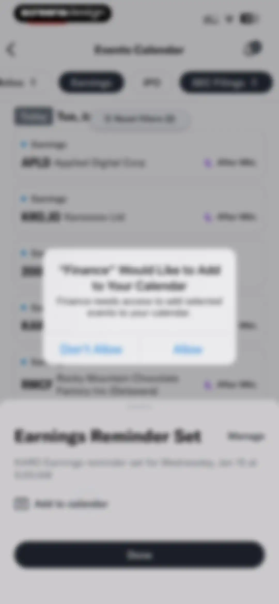 Yahoo Finance: Stocks, Markets screen 145