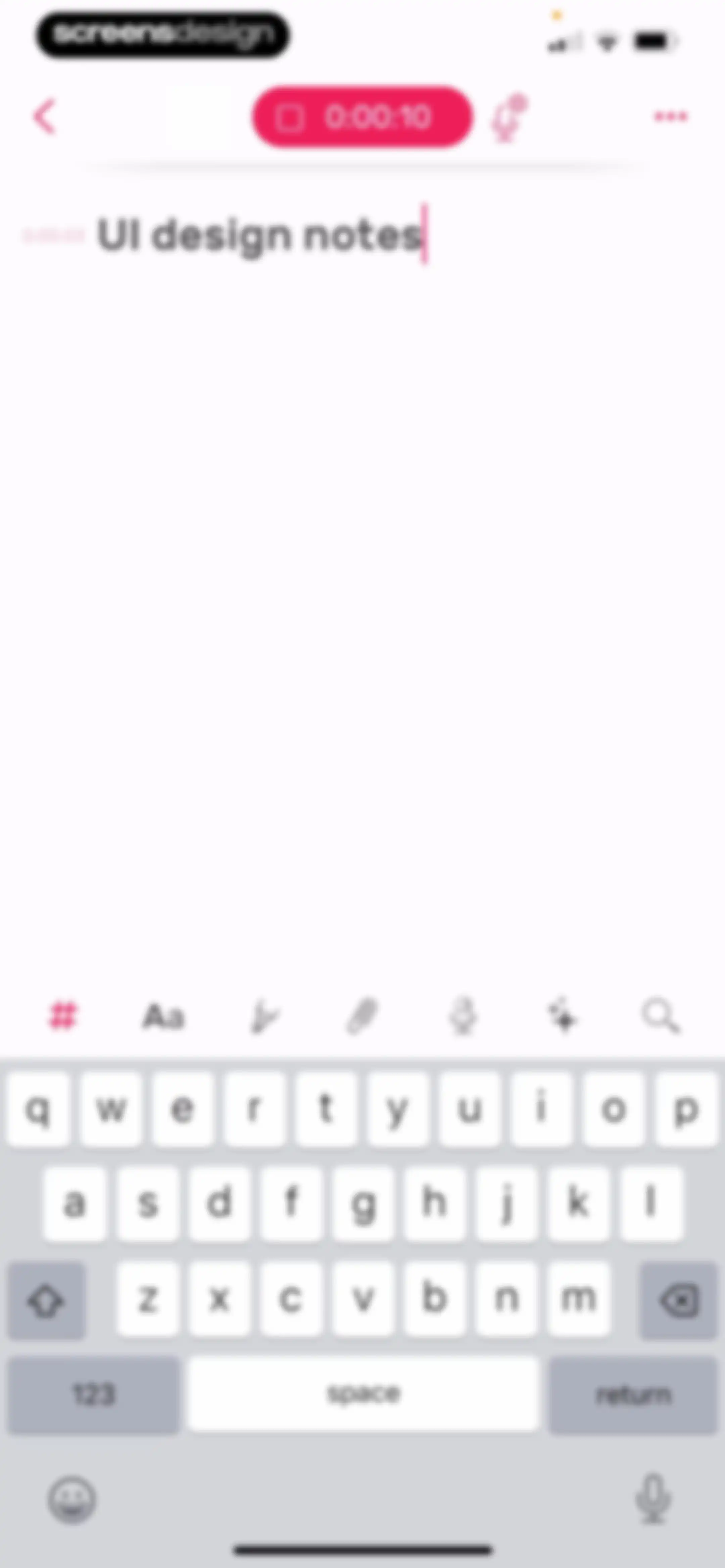 Noted: Record & AI Transcribe screen 63