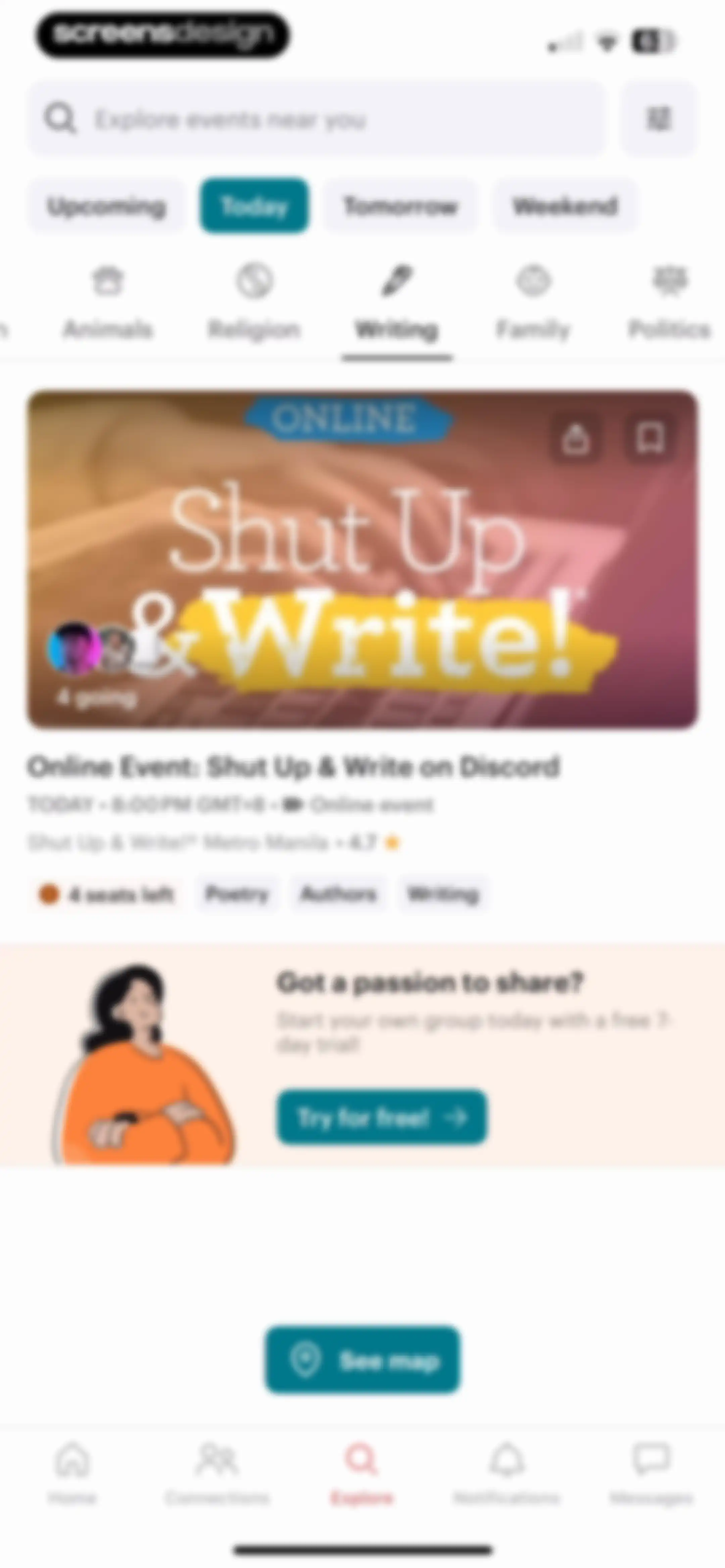 Meetup: Social Events & Groups screen 64