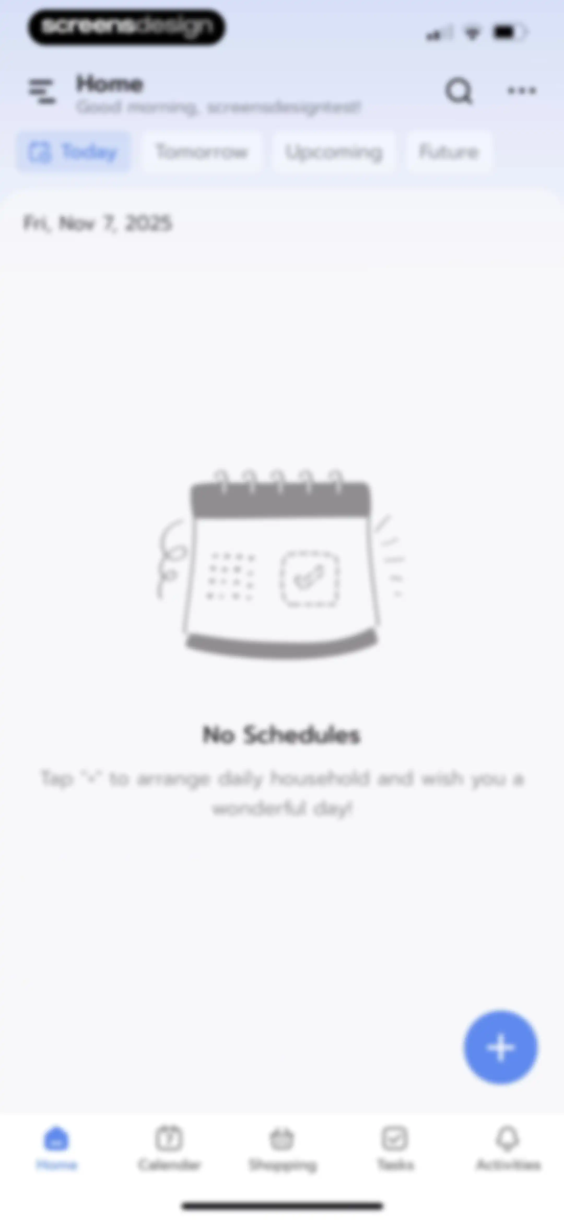 Shared Family Calendar: FamCal screen 14