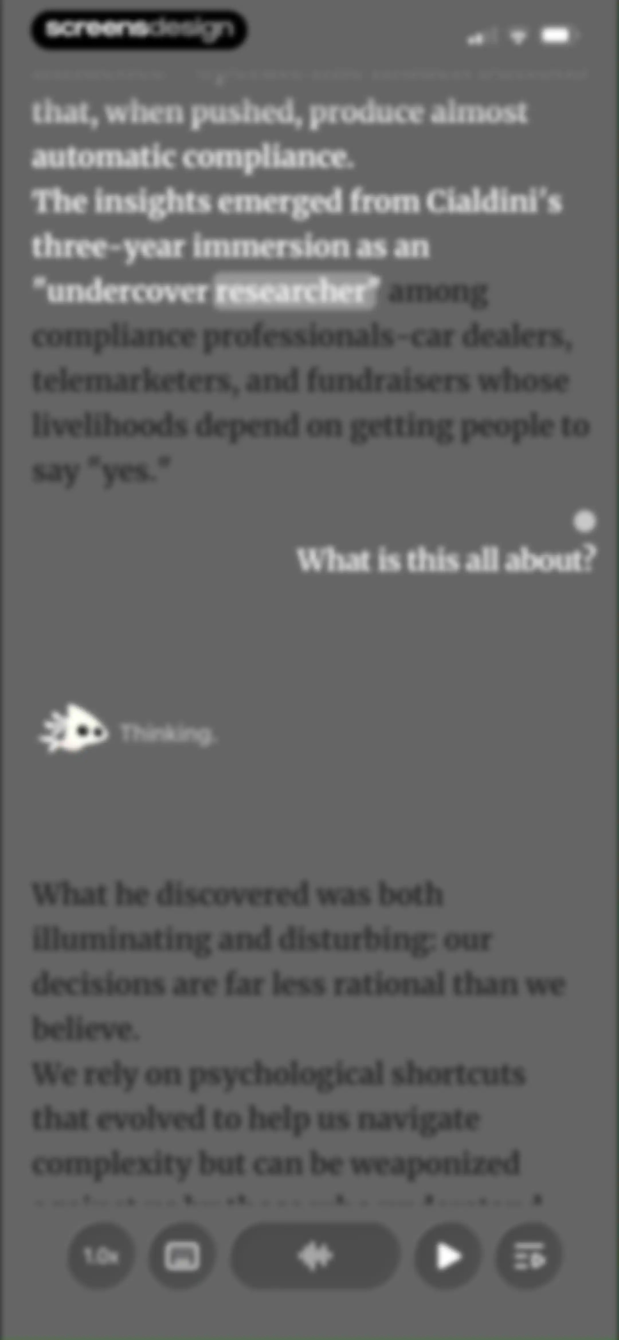 BeFreed: Personalized Learning screen 46
