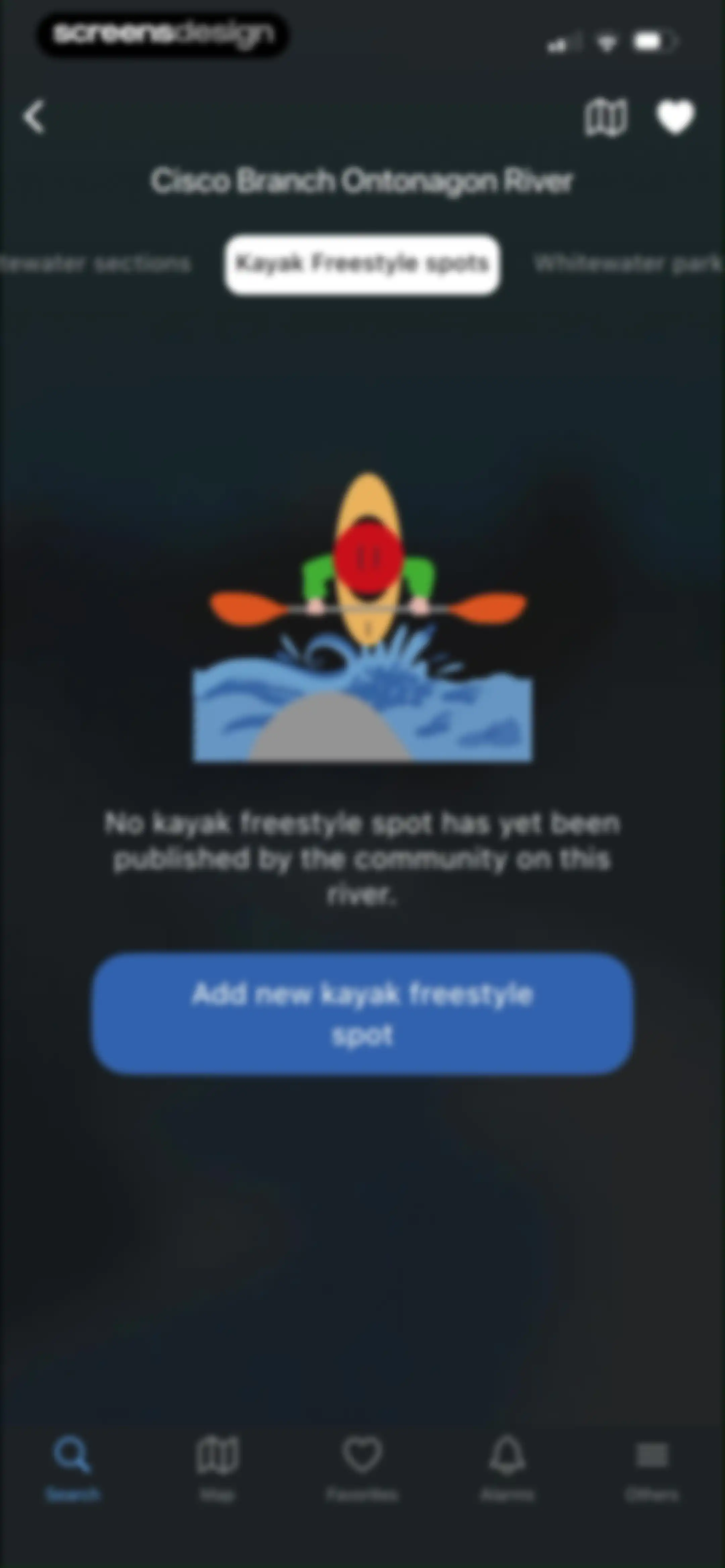 RiverApp - River levels screen 38