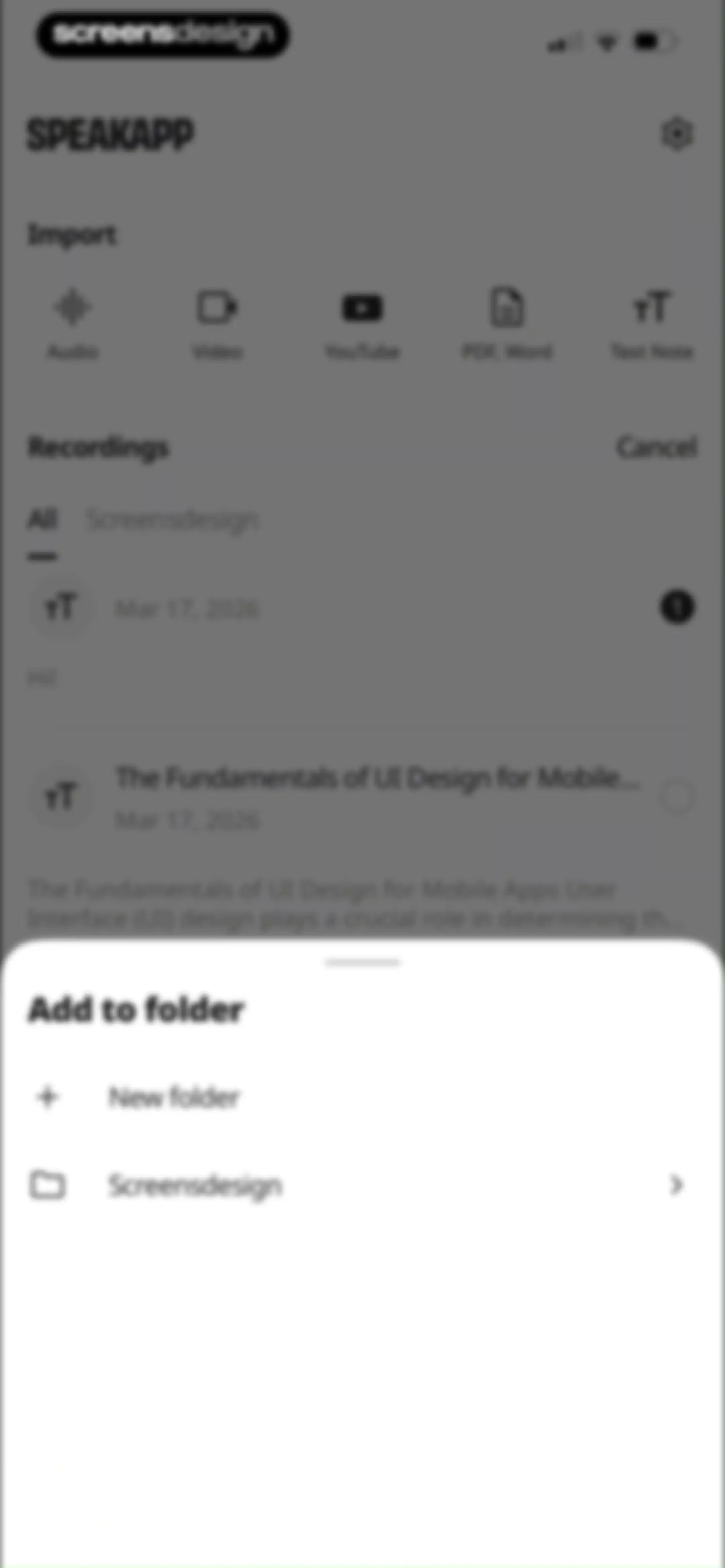 SpeakApp AI: Voice Notes screen 62