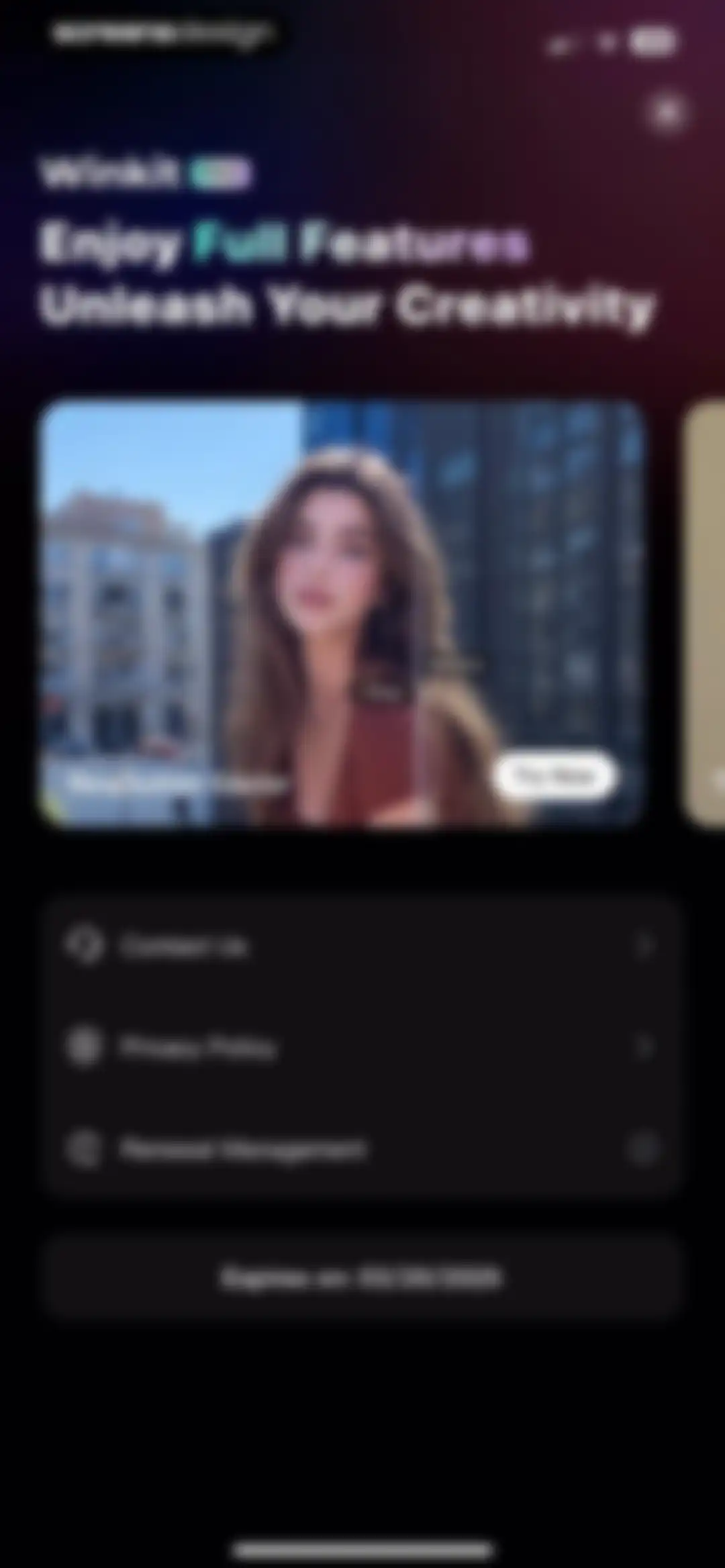 Winkit - AI Video Enhancer screen 101