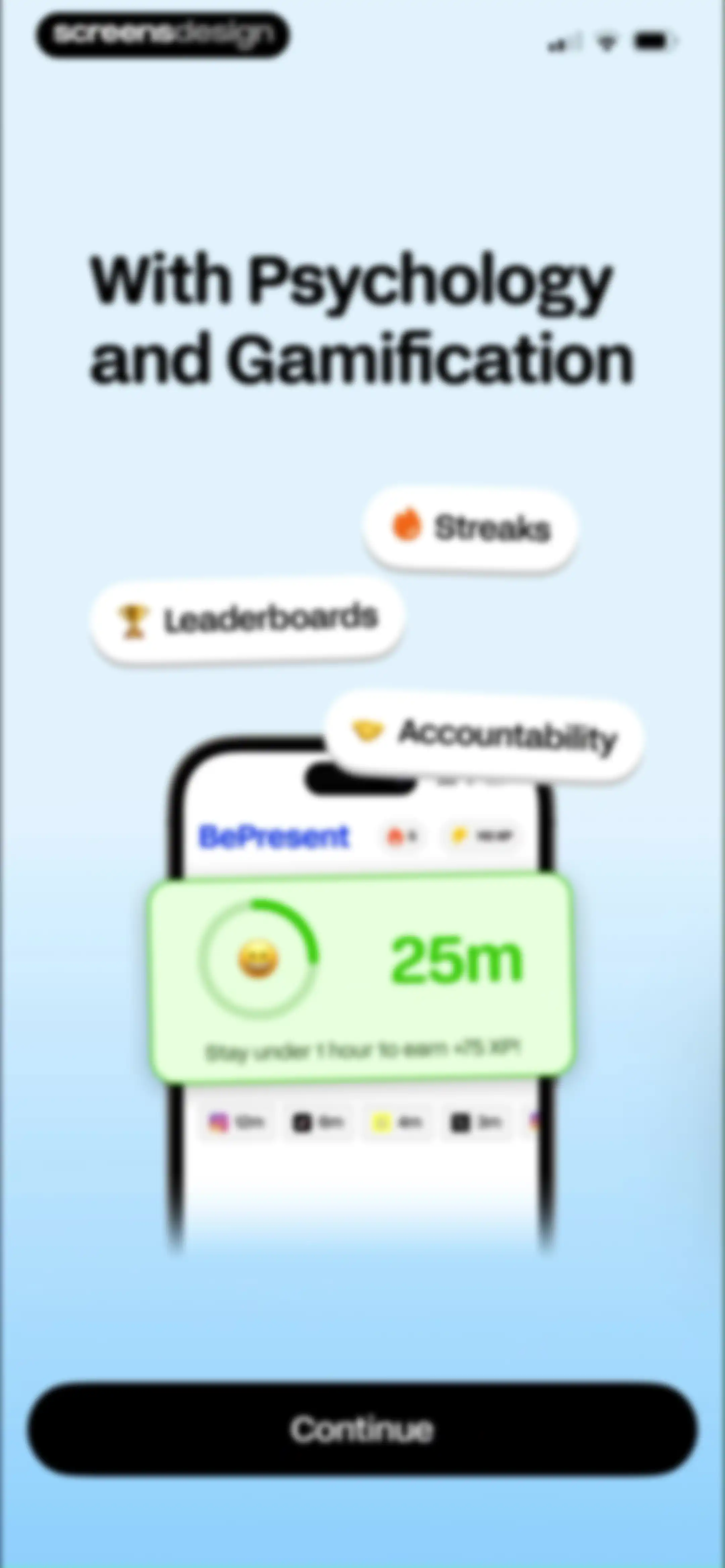 BePresent: Screen Time Control screen 5