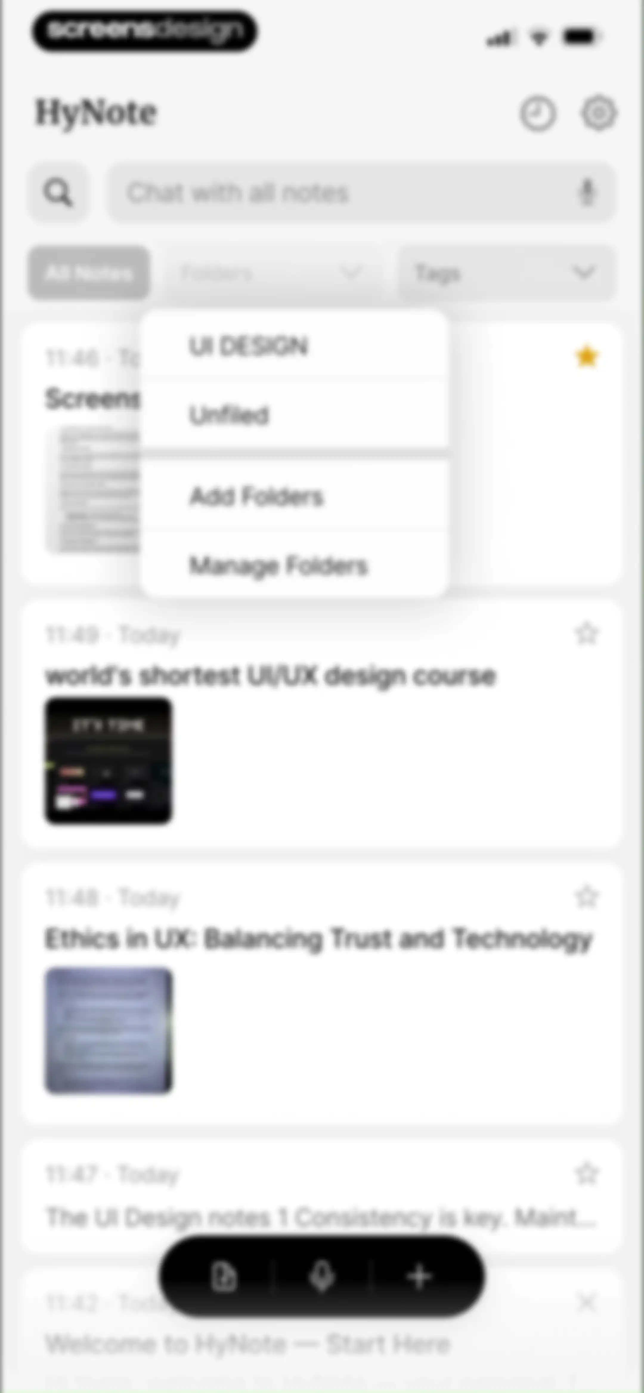 HyNote: AI Note Taker, Summary screen 80