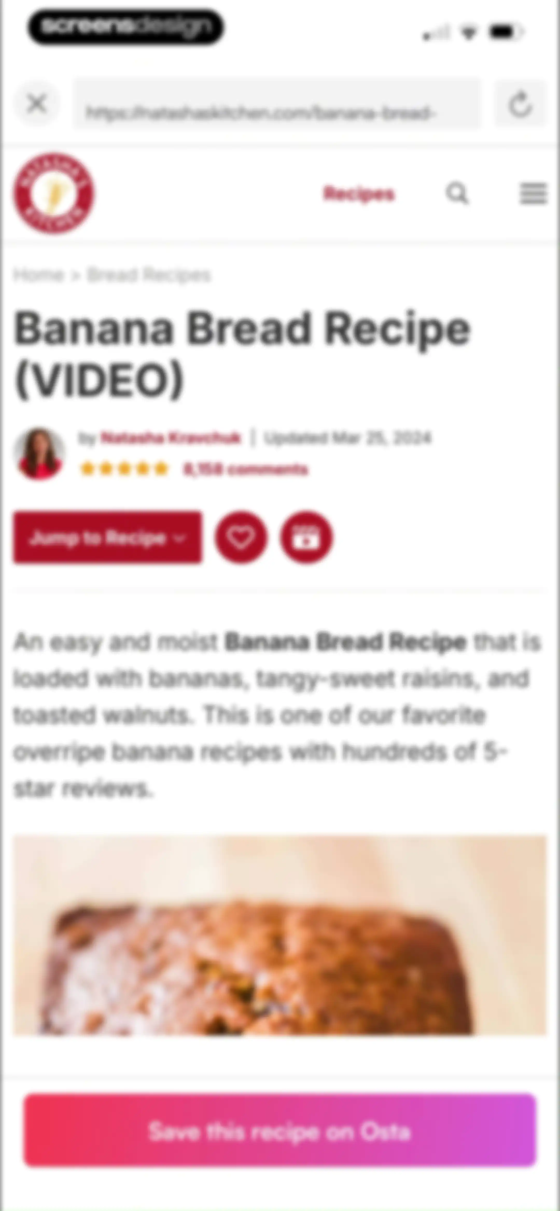 Osta: Save & Share Recipes screen 9