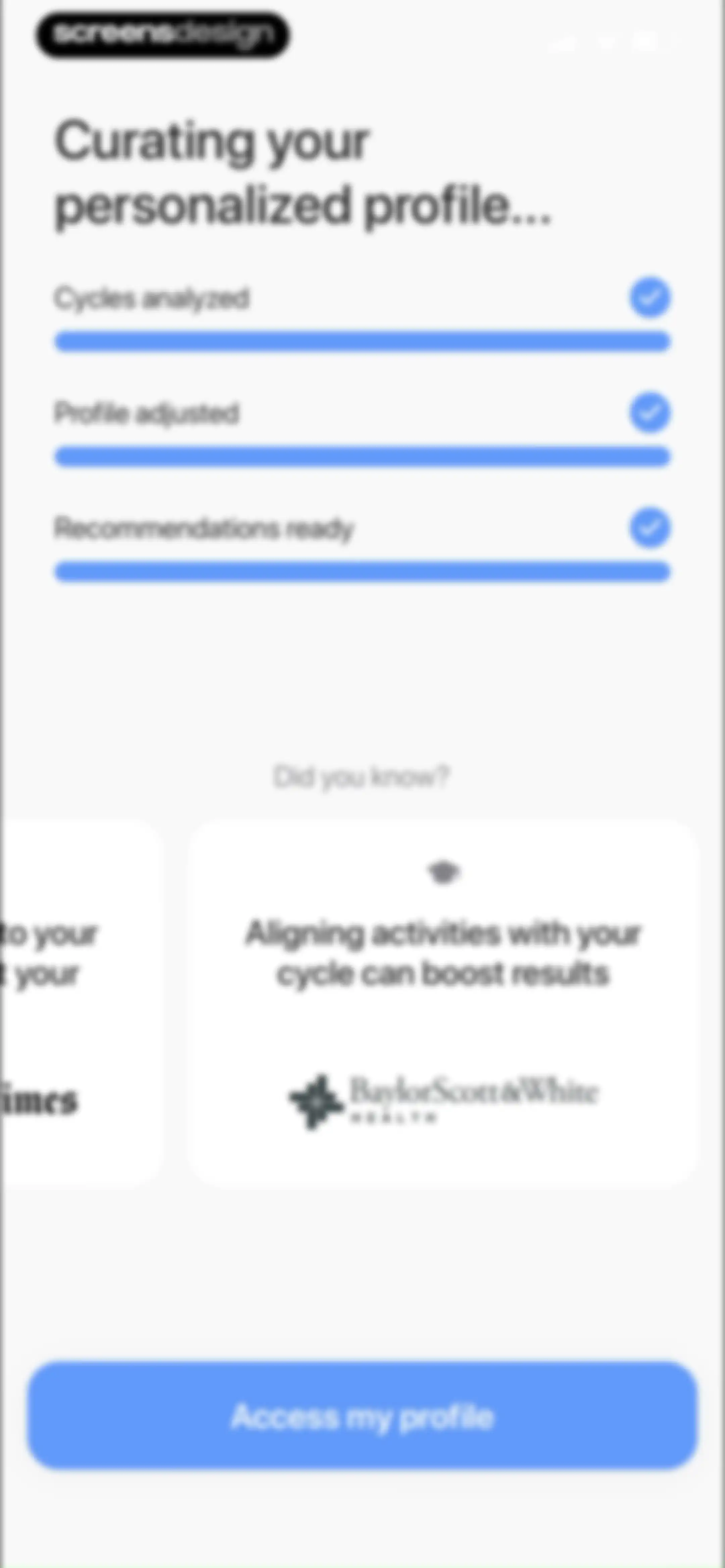 Harmony: Cycle Syncing, Period screen 33