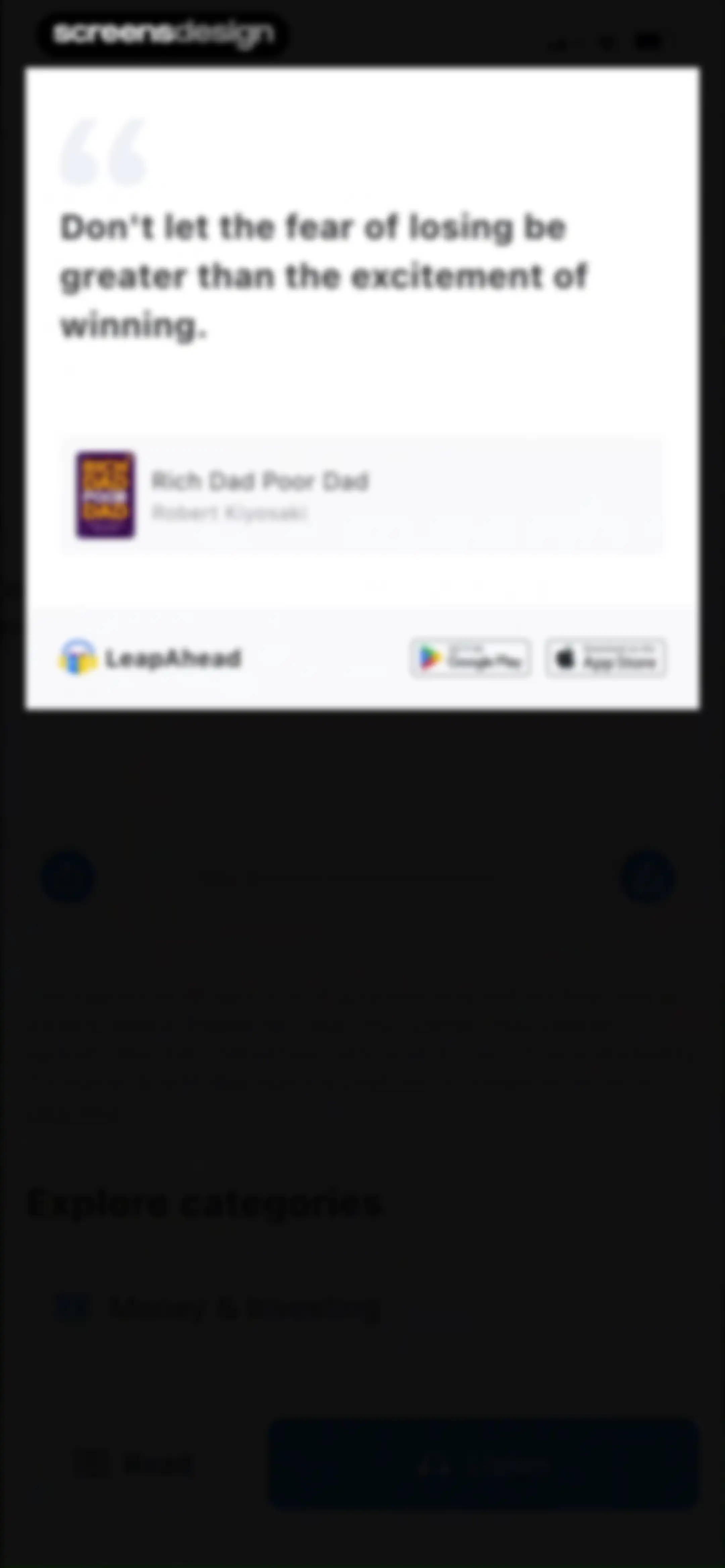 LeapAhead-Daily Book Cast screen 35
